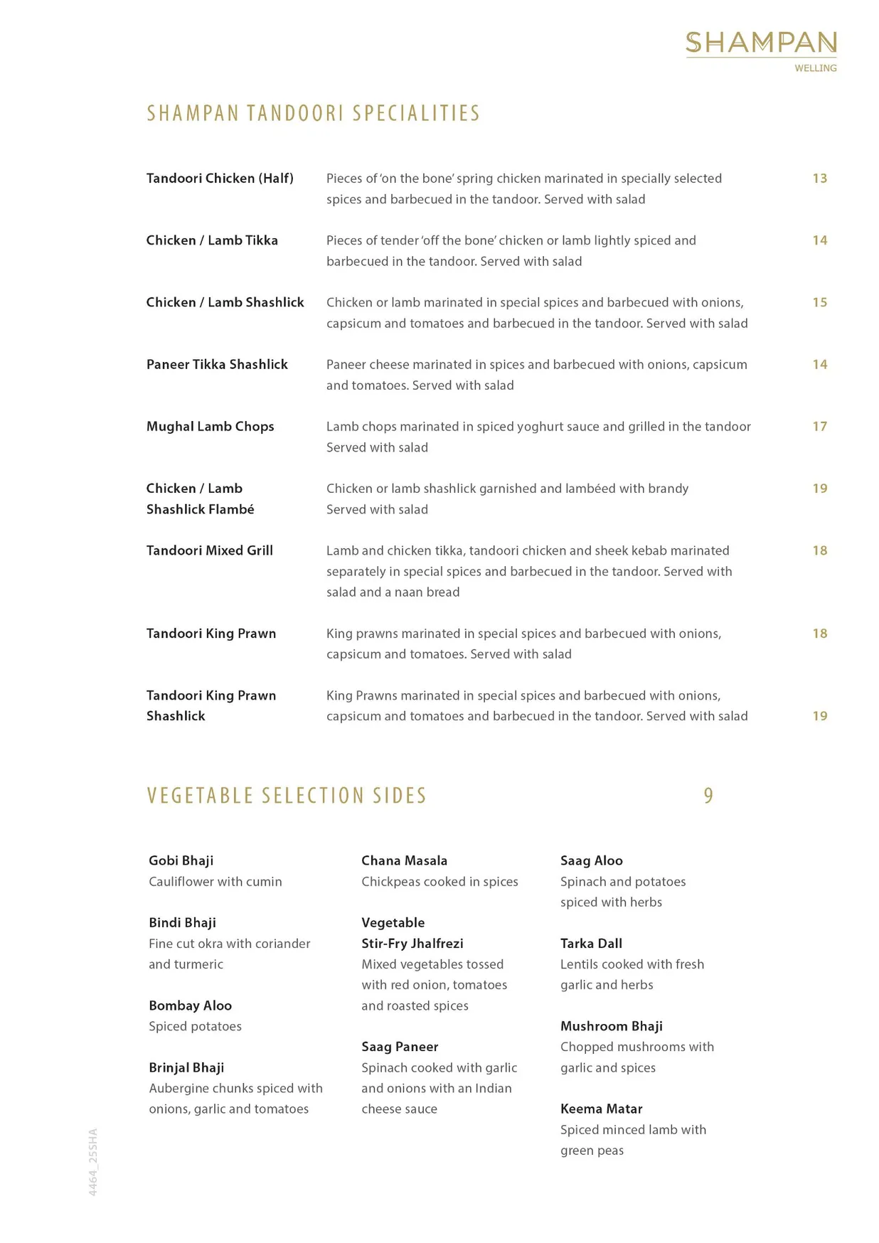 Shampan Welling menu, page 6