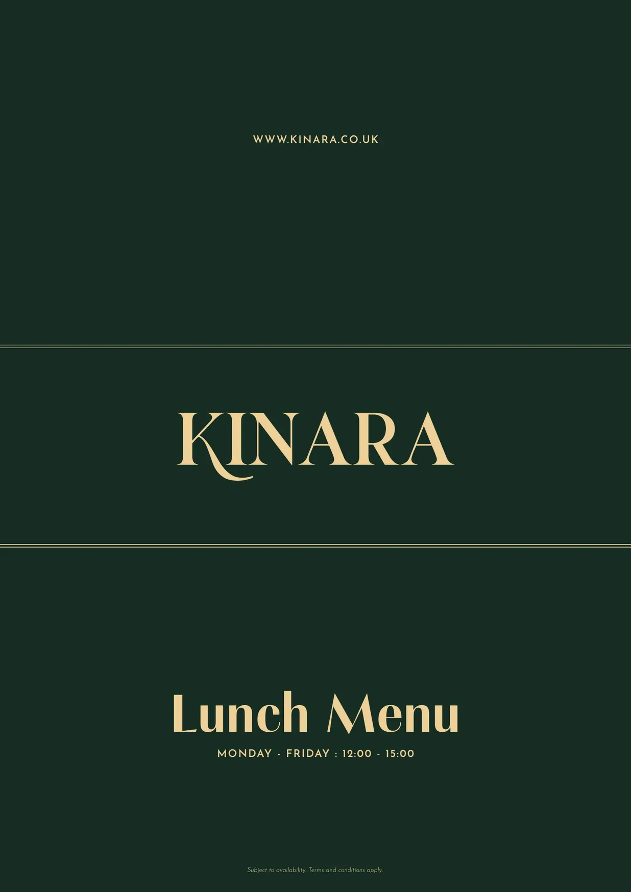 Kinara Glasgow menu, page 19