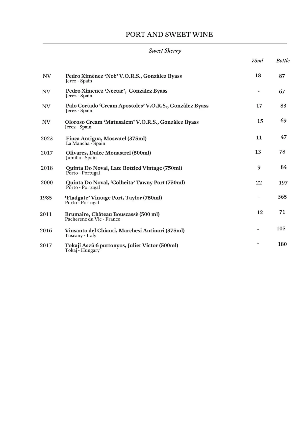 Arros QD menu, page 45