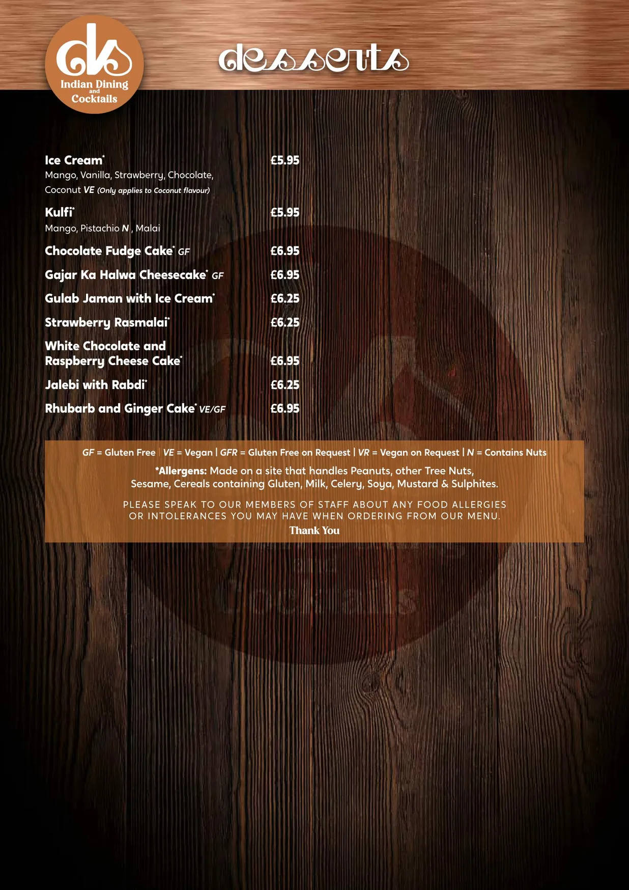 Dil Se menu, page 16