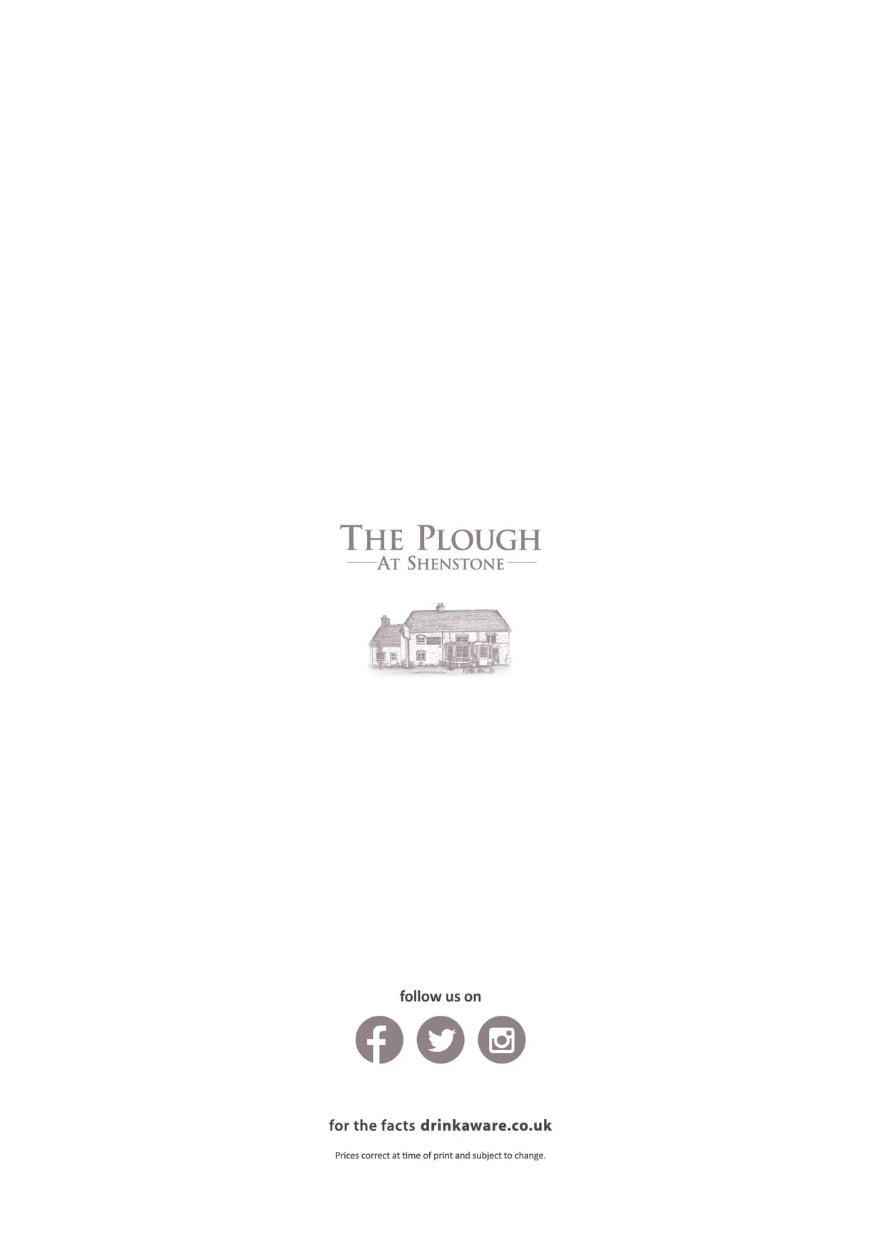 The Plough at Shenstone menu, page 14