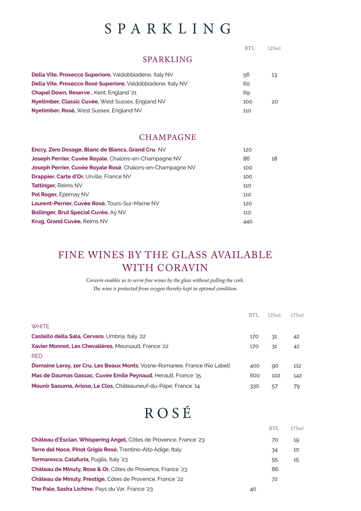 The Jugged Hare menu, page 12
