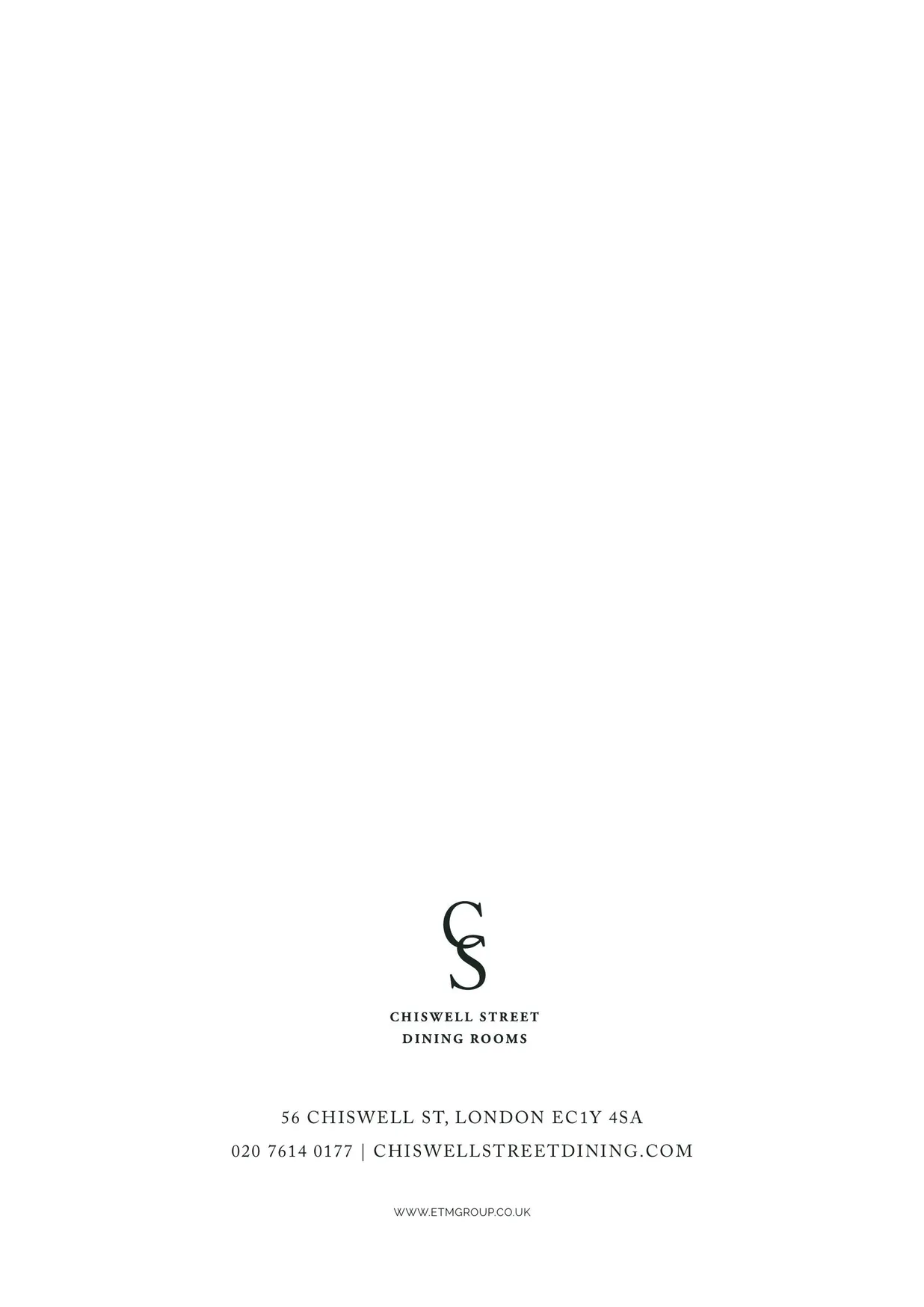 Chiswell Street Dining Rooms menu, page 2
