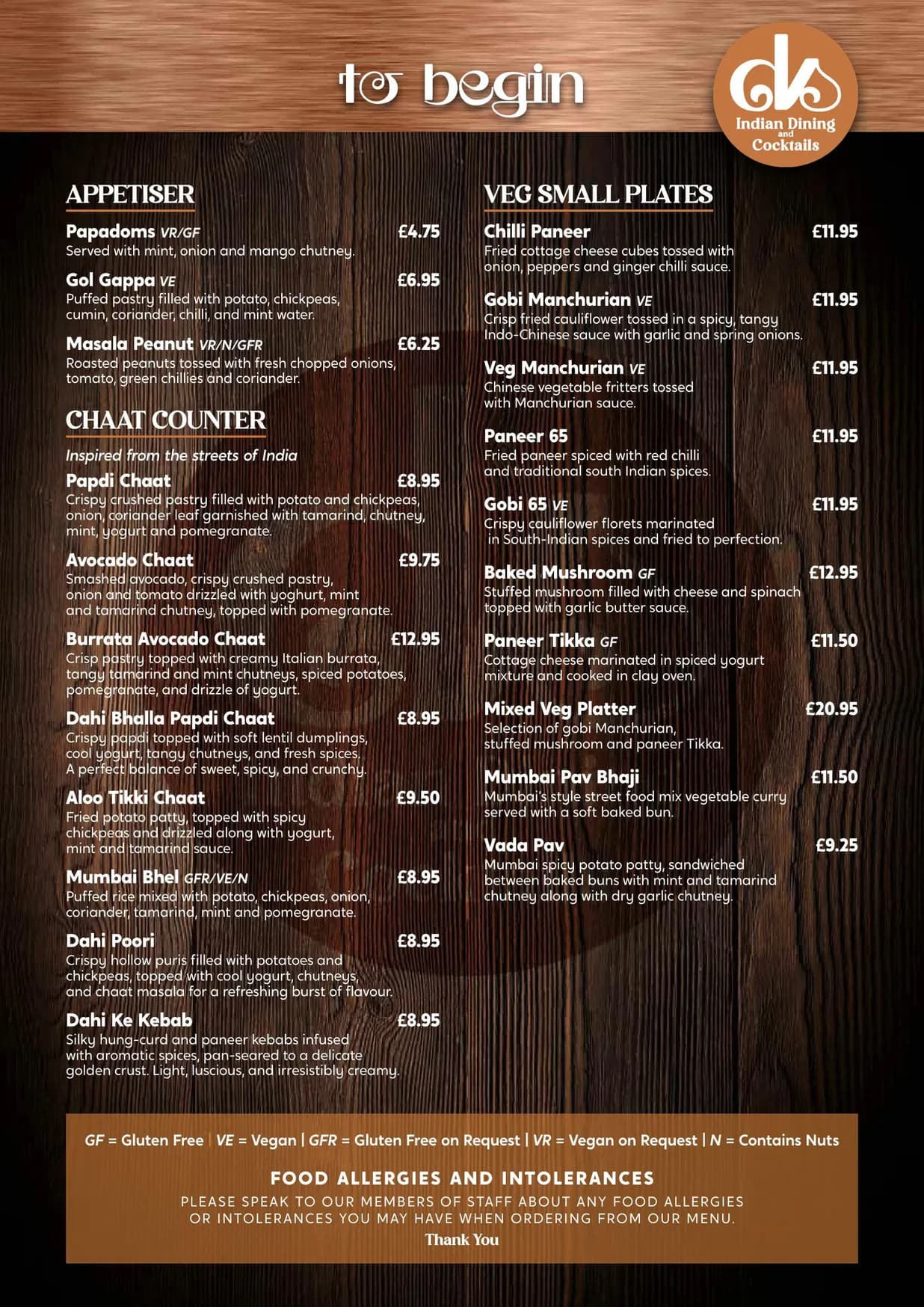 Dil Se menu, page 11