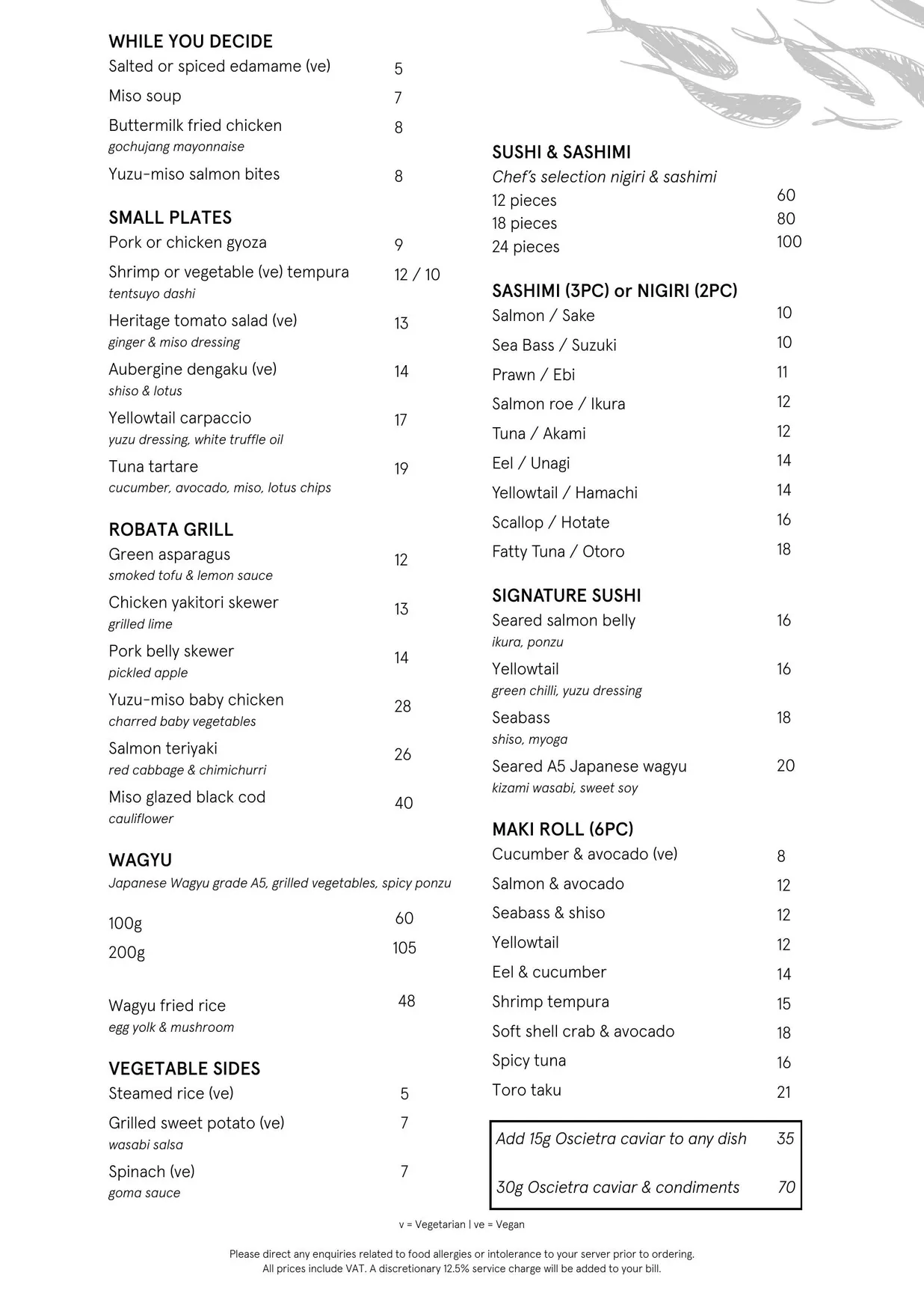 TOKii menu, page 1