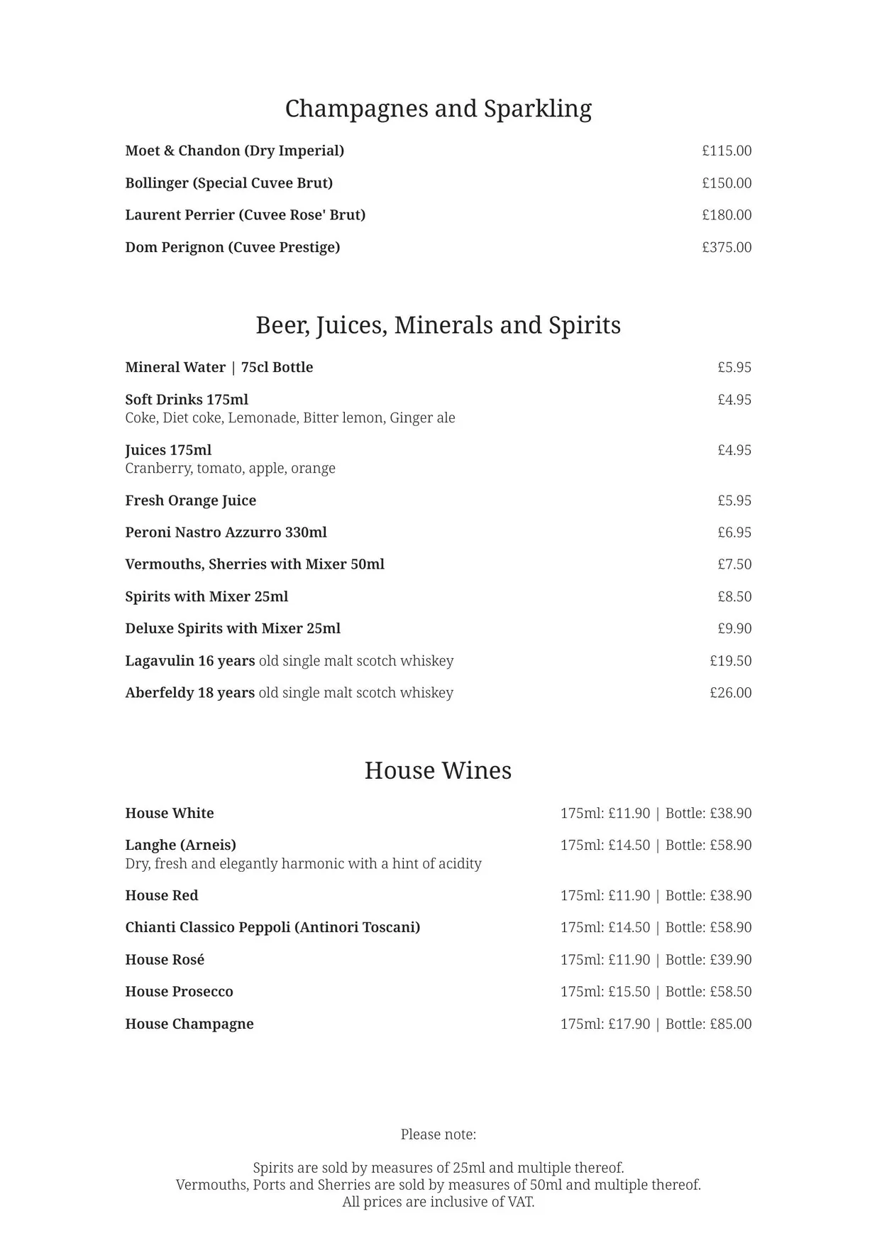 Giorgio menu, page 7