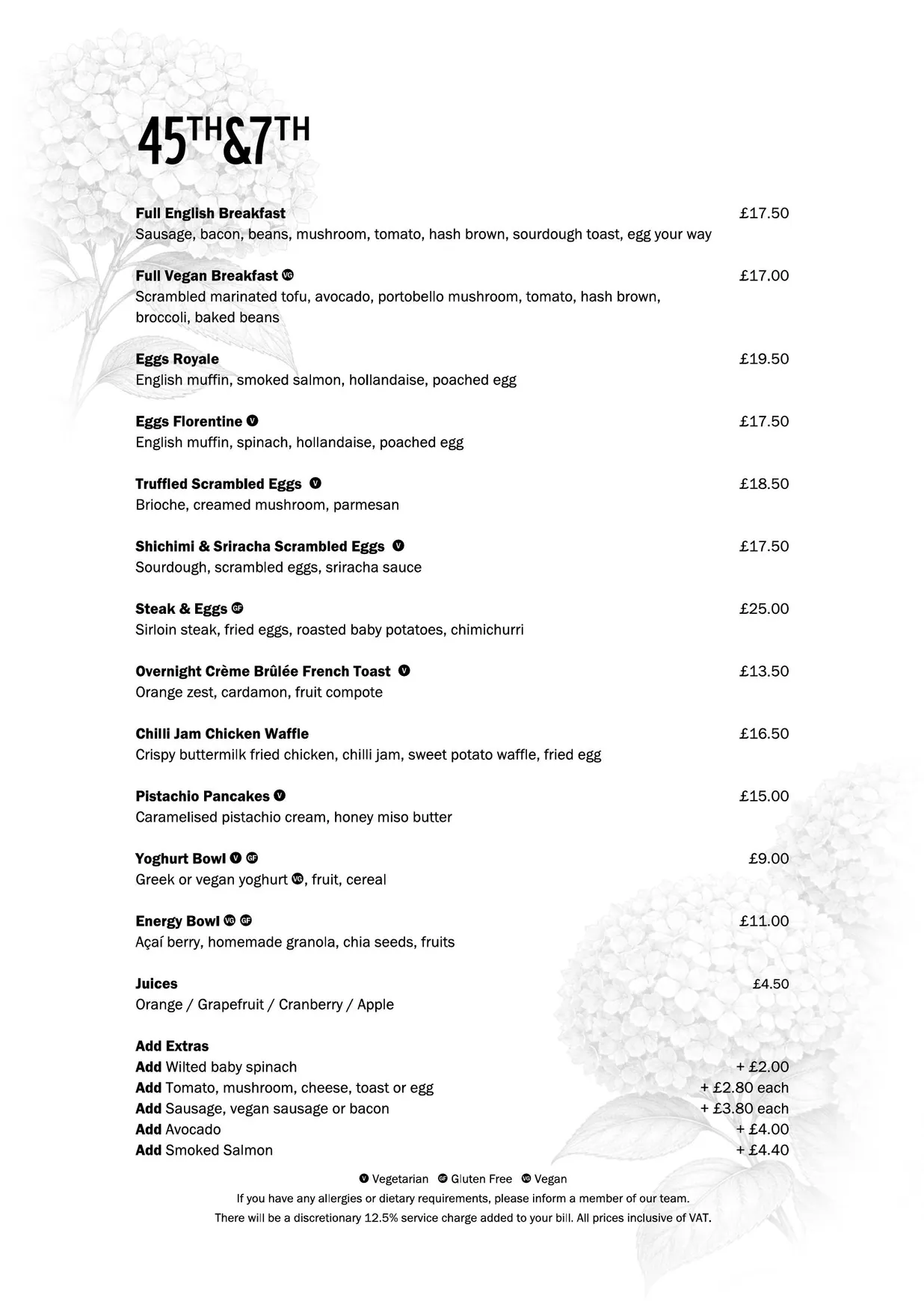 45th & 7th menu, page 4