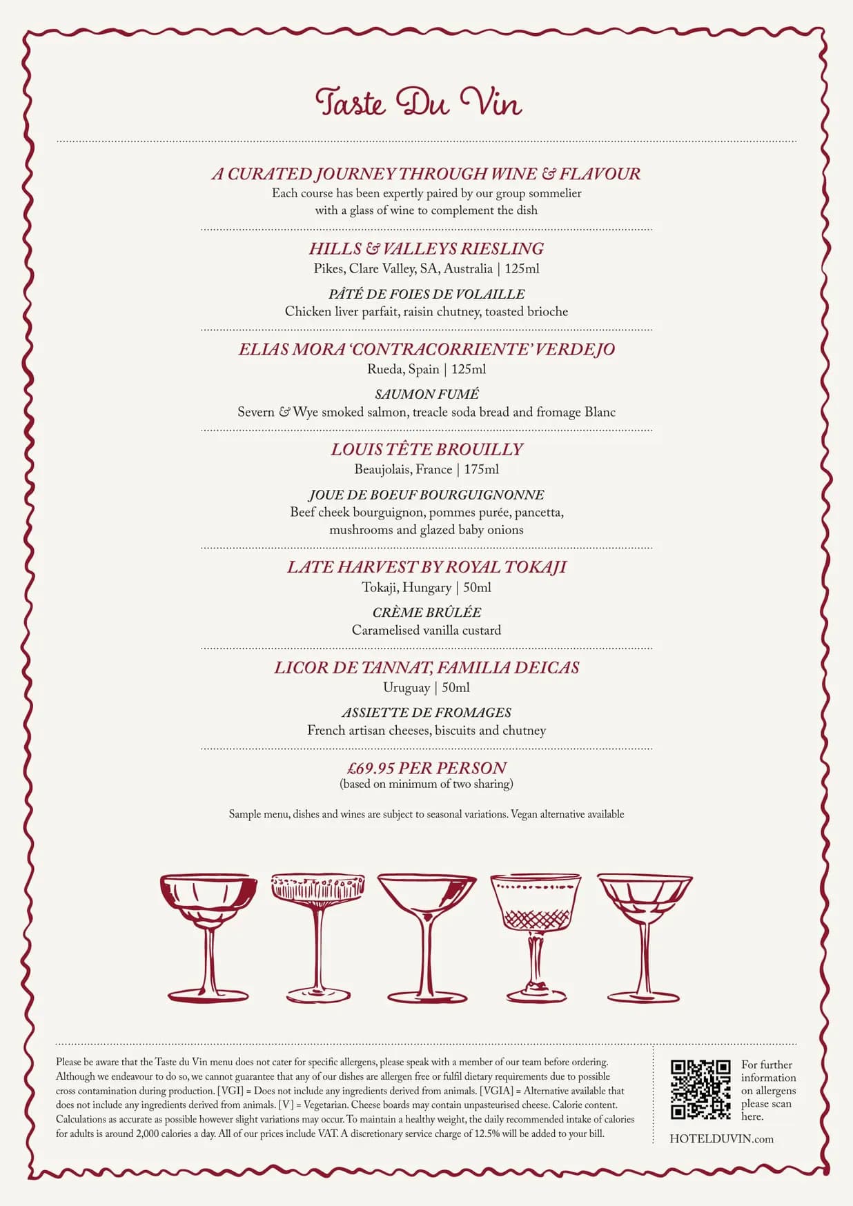 Bistro Du Vin menu, page 13