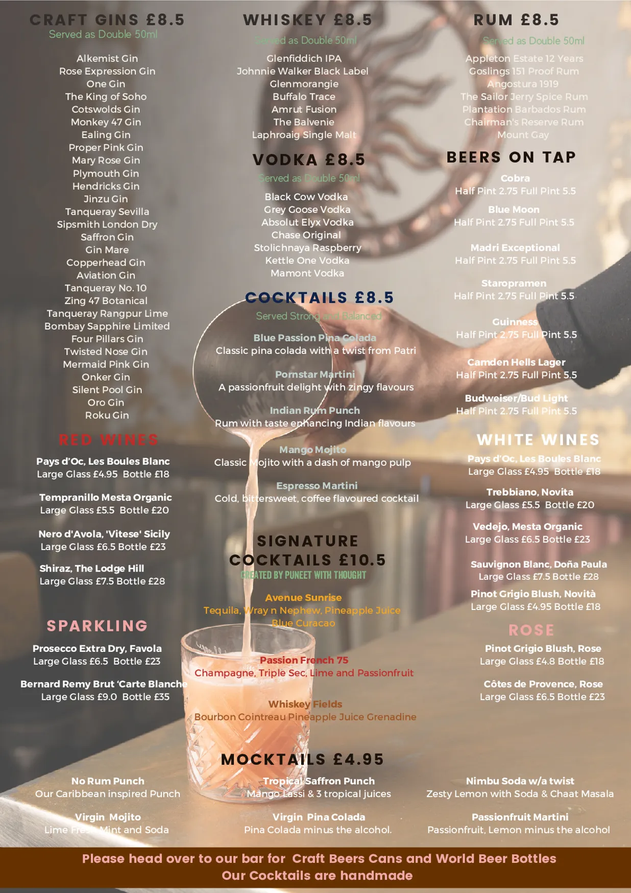 Patri menu, page 2