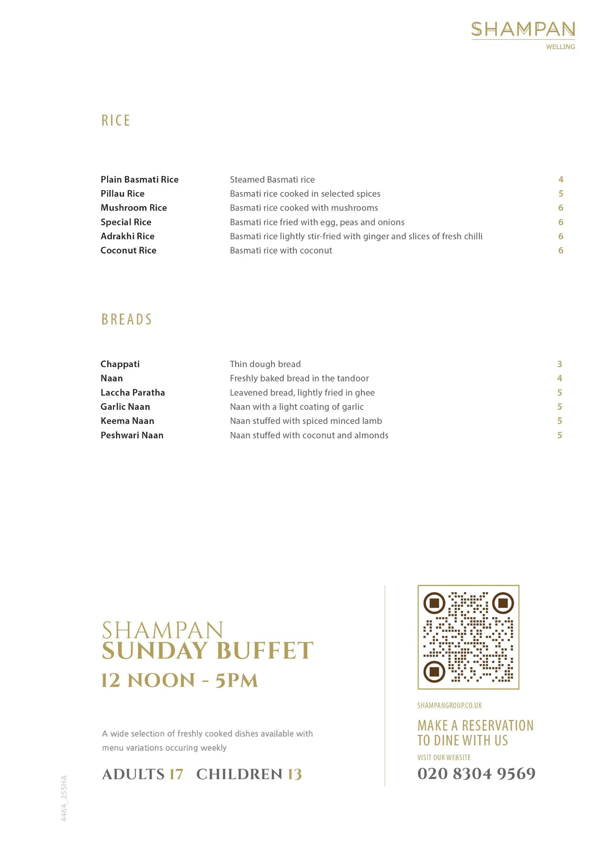 Shampan Welling menu, page 7