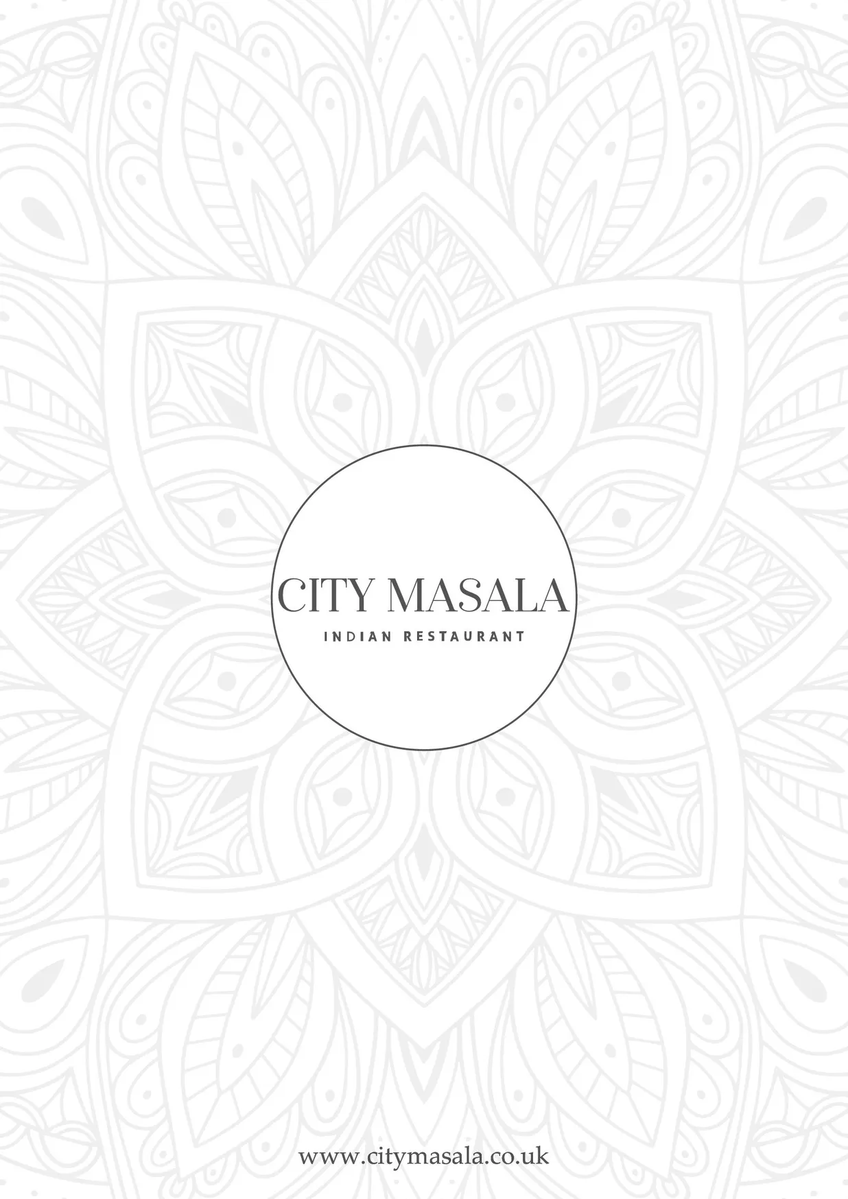 City Masala menu, page 14