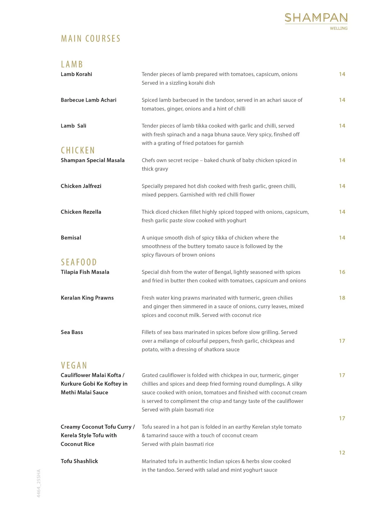 Shampan Welling menu, page 3