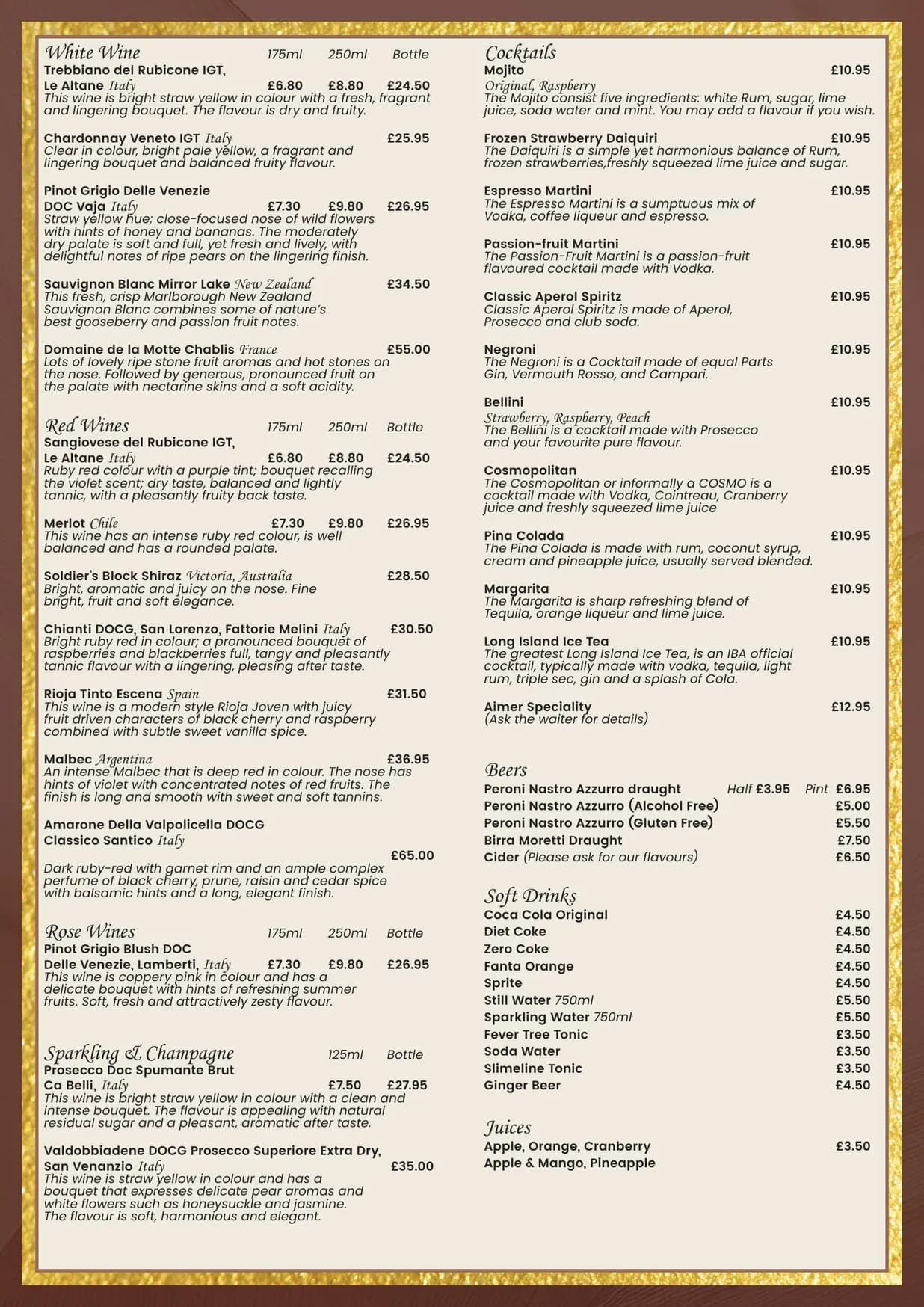 Aimer menu, page 4
