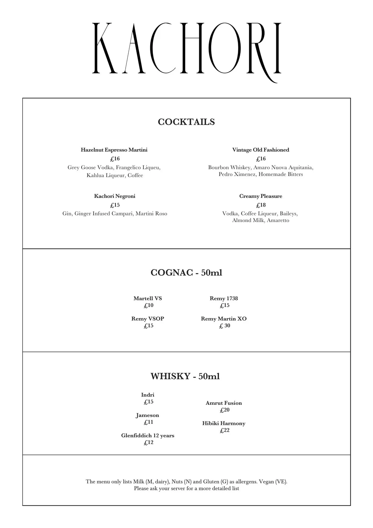 Kachori menu, page 2