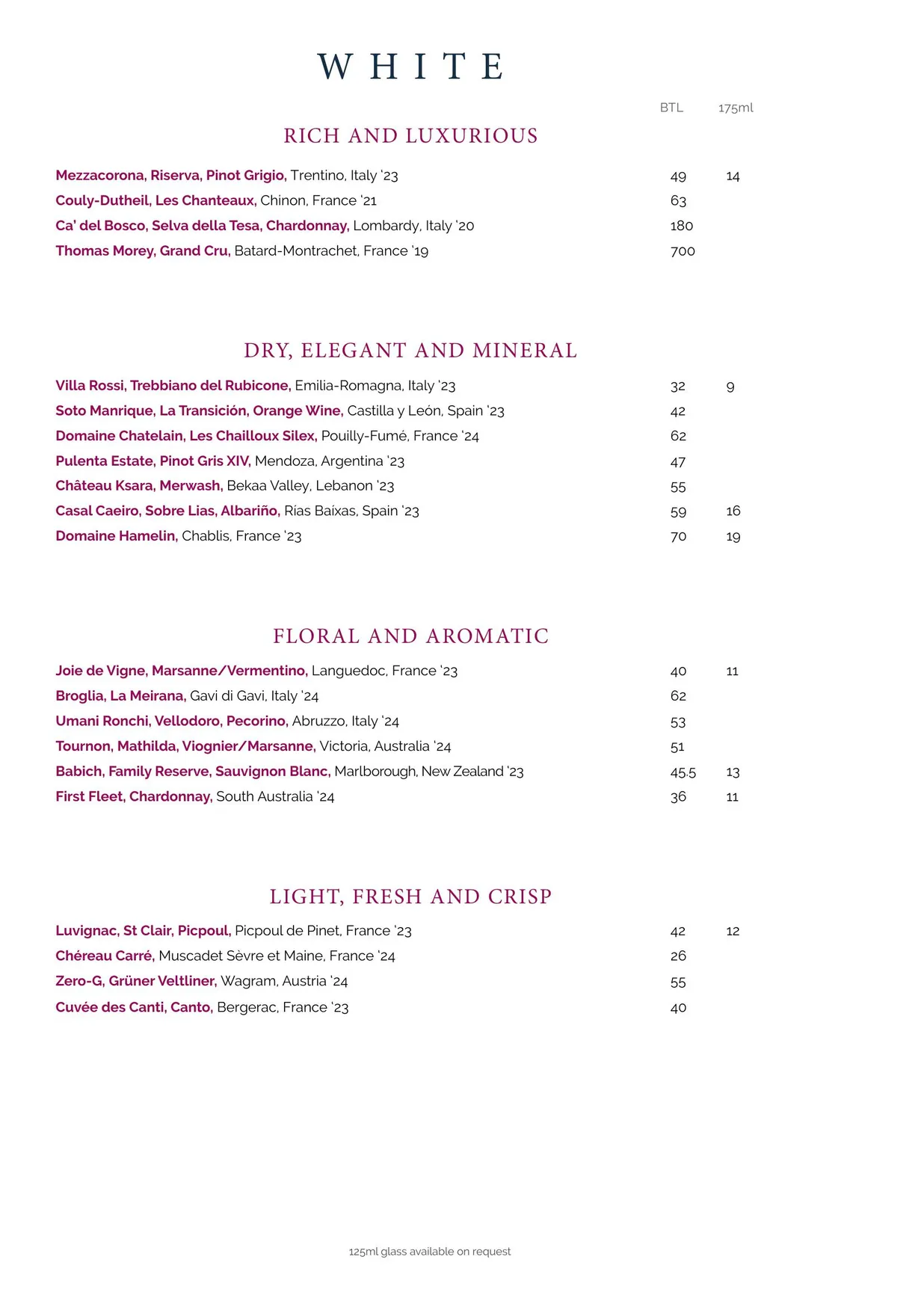 The Jugged Hare menu, page 13