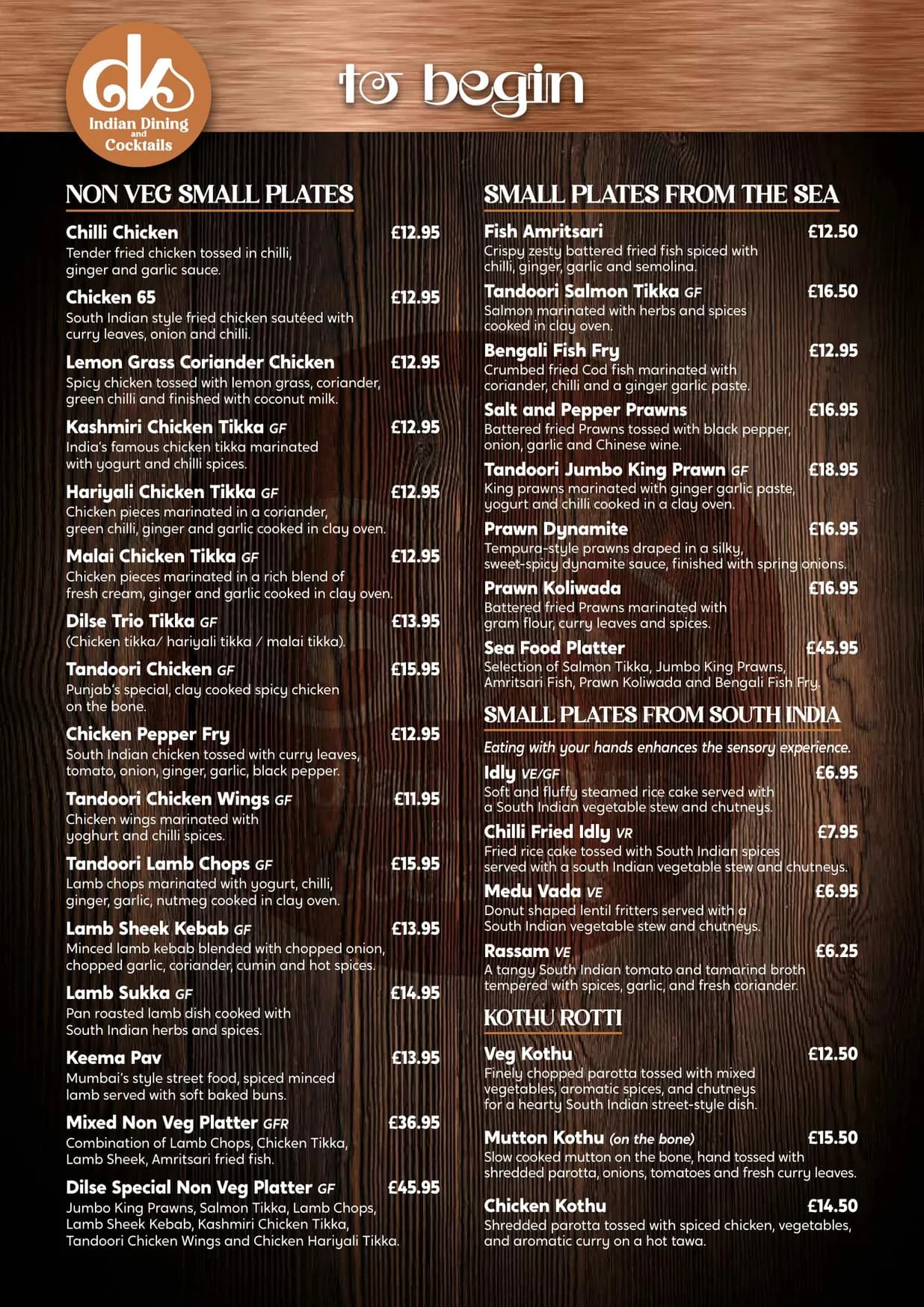 Dil Se menu, page 12