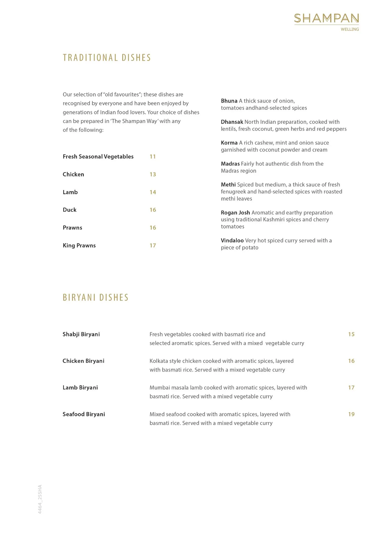 Shampan Welling menu, page 5
