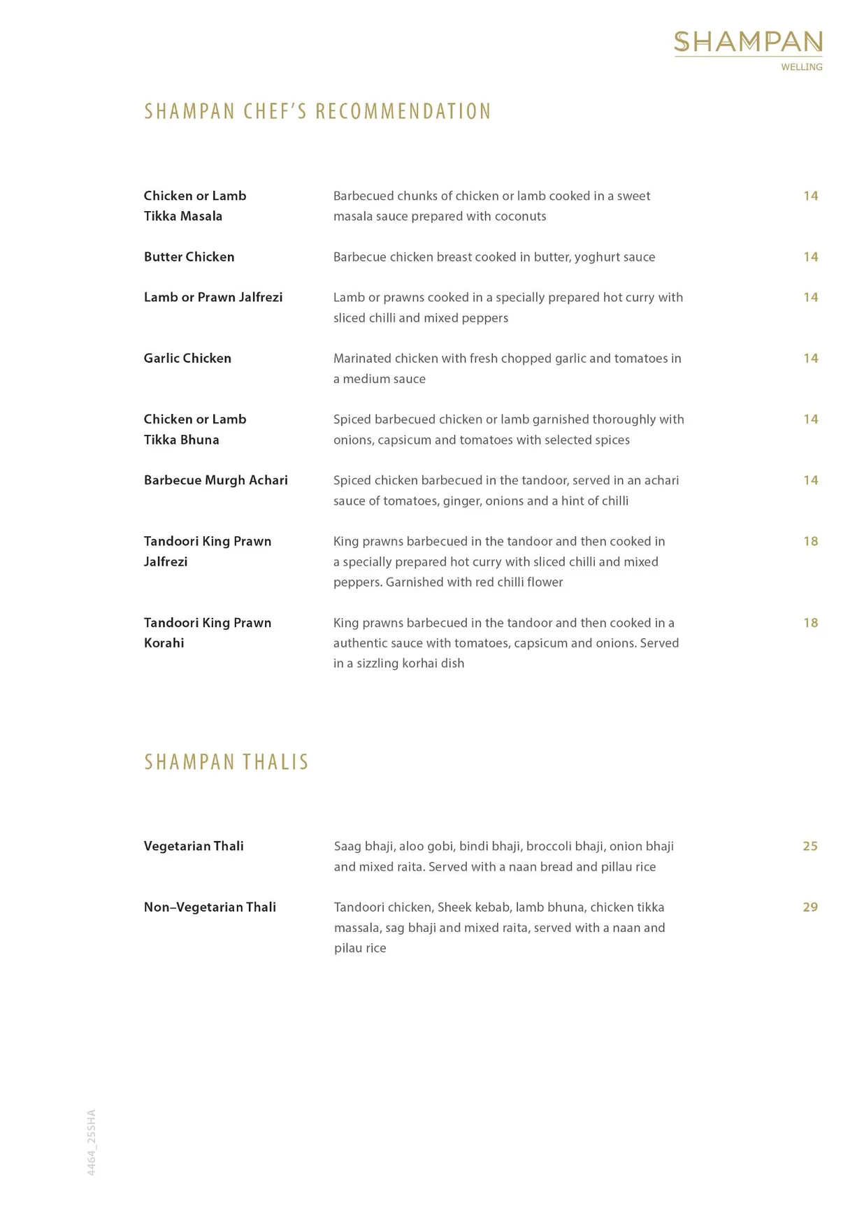 Shampan Welling menu, page 4