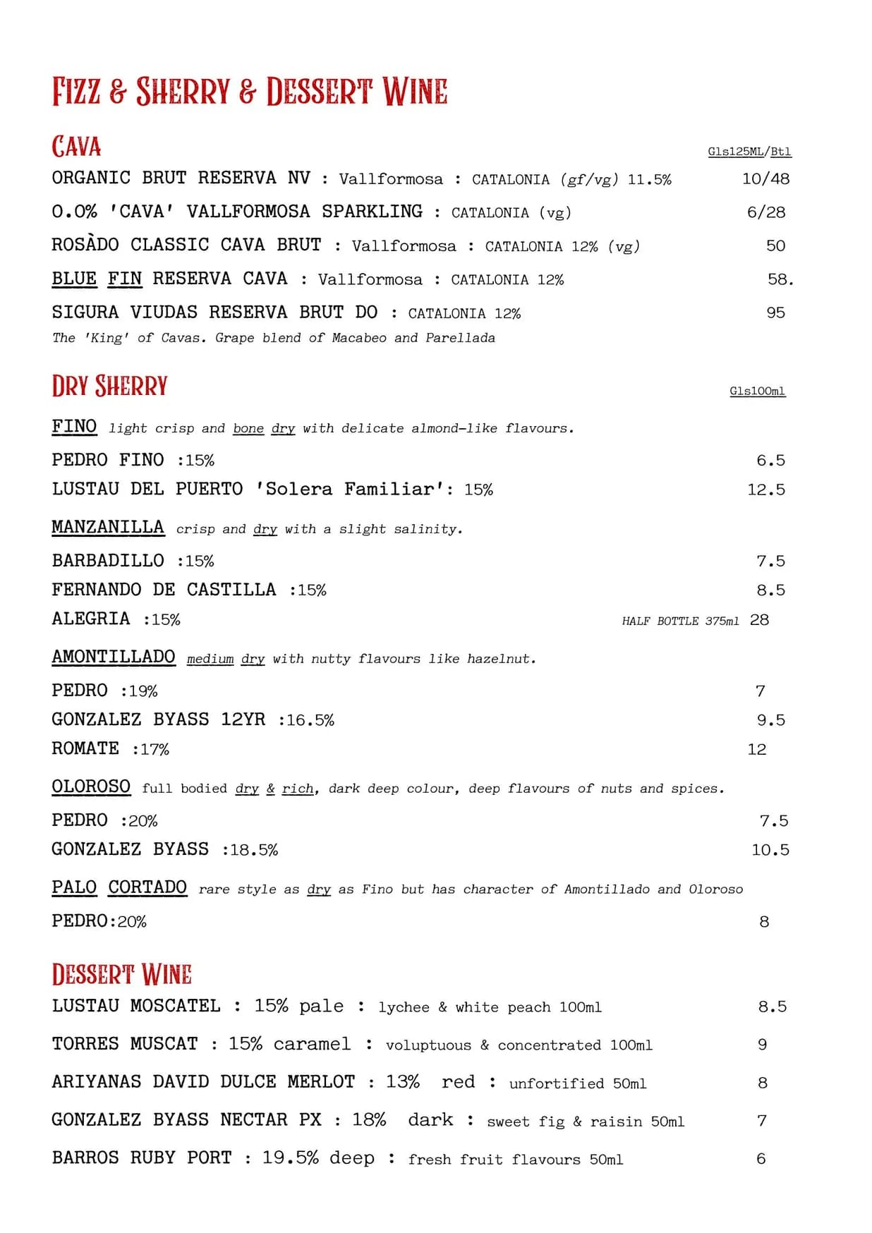 Market menu, page 4