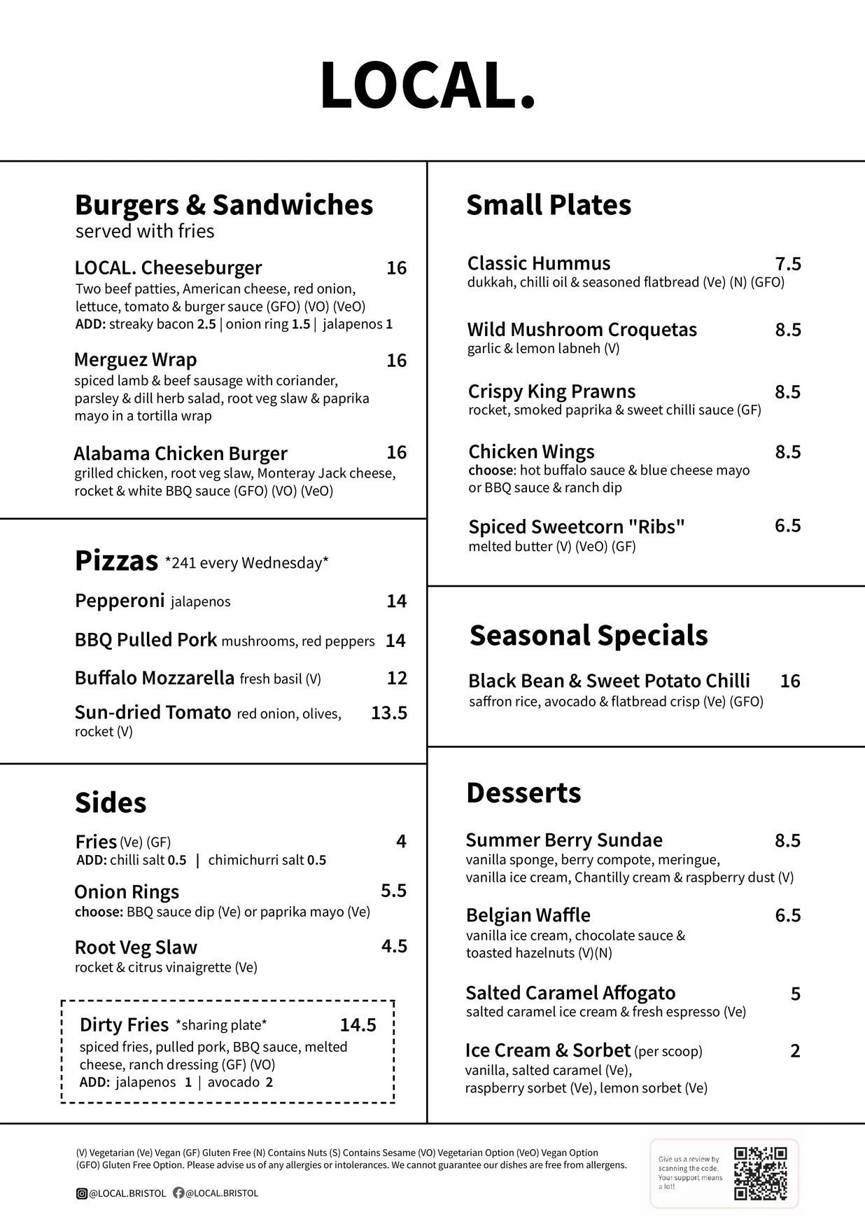 Local. menu, page 1