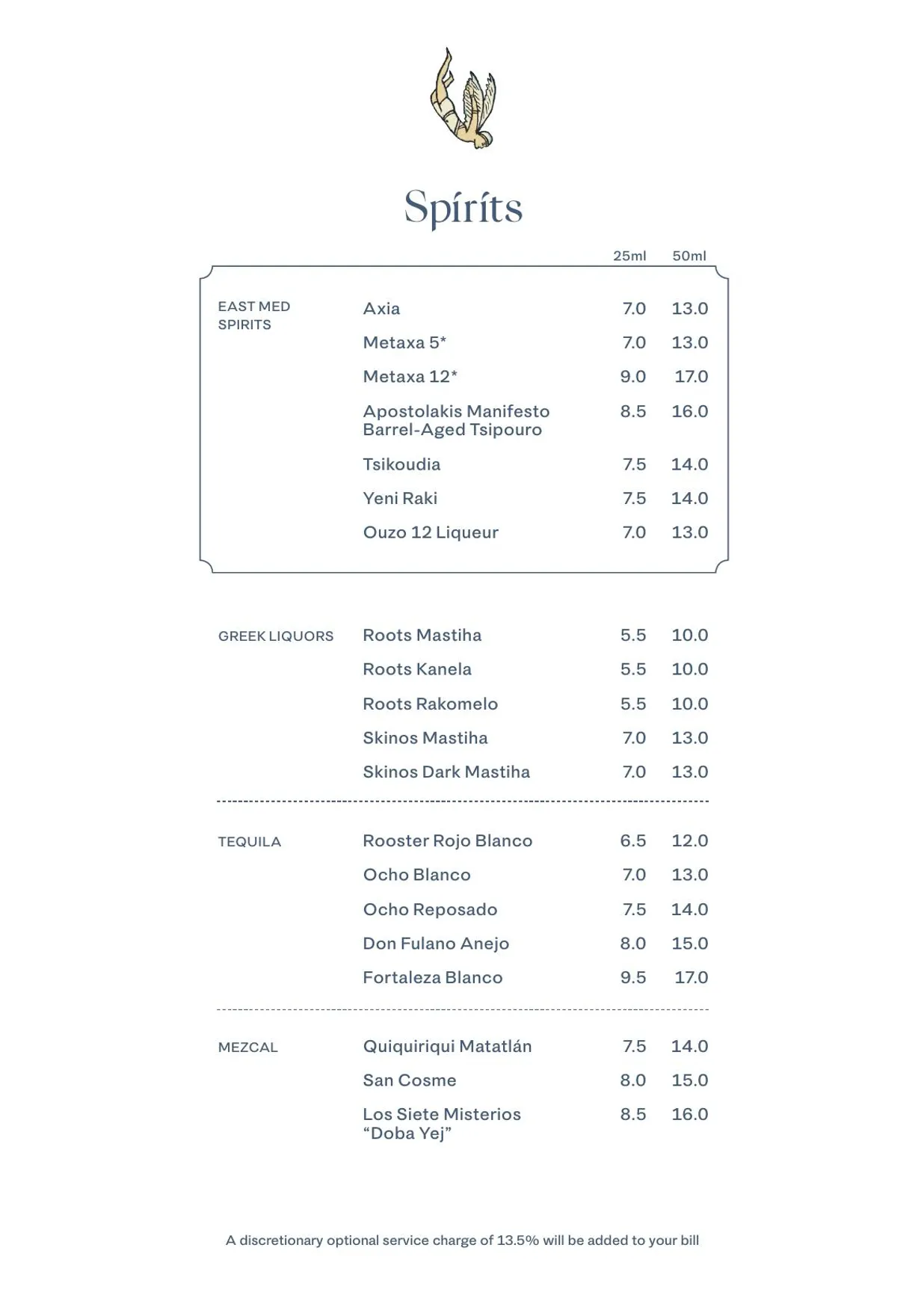Brother Marcus menu, page 12