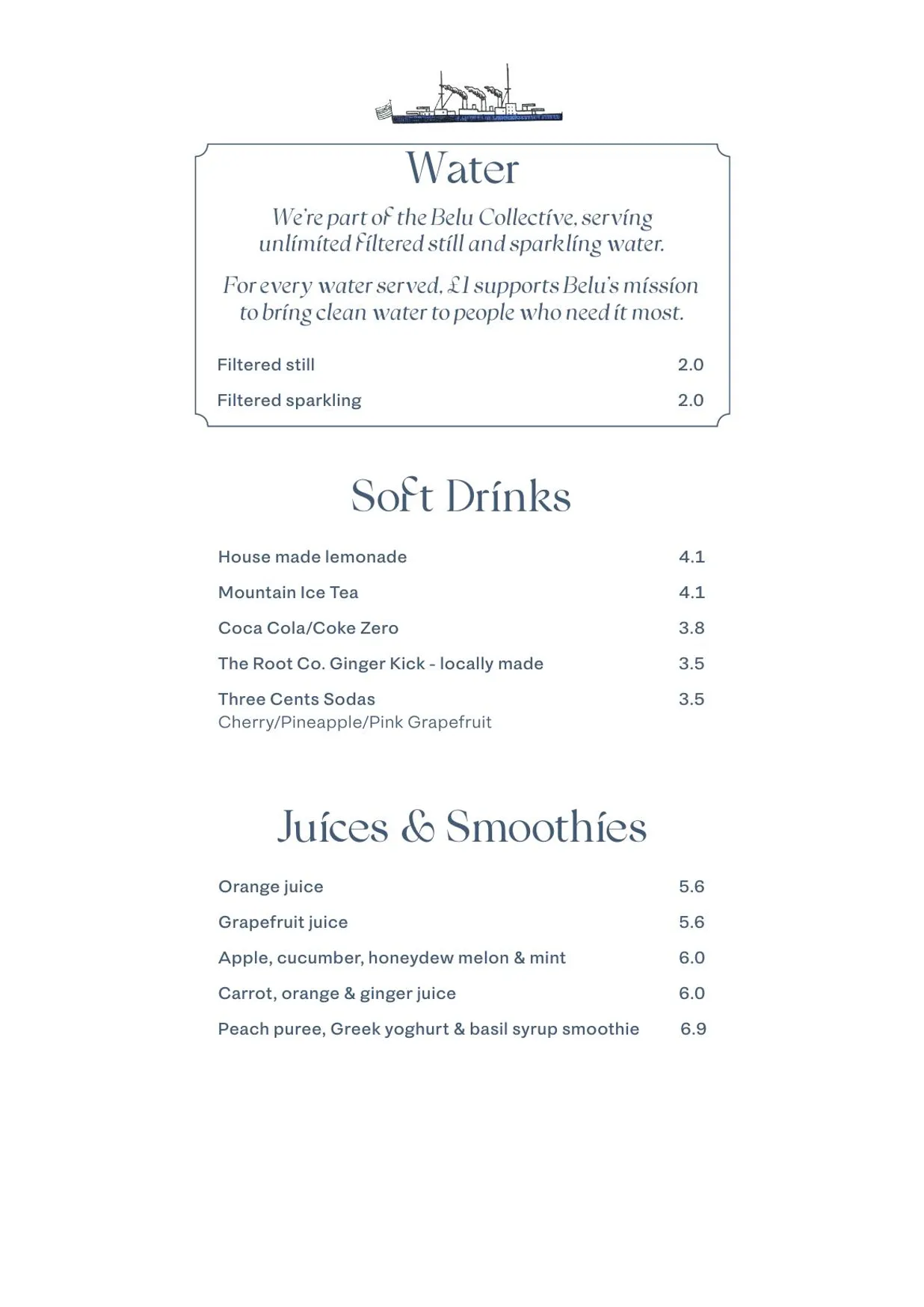 Brother Marcus Spitalfields menu, page 7