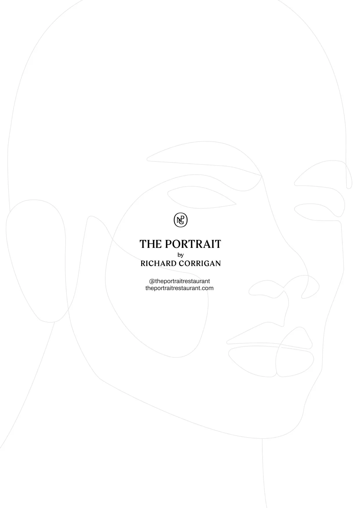 The Portrait Restaurant menu, page 2
