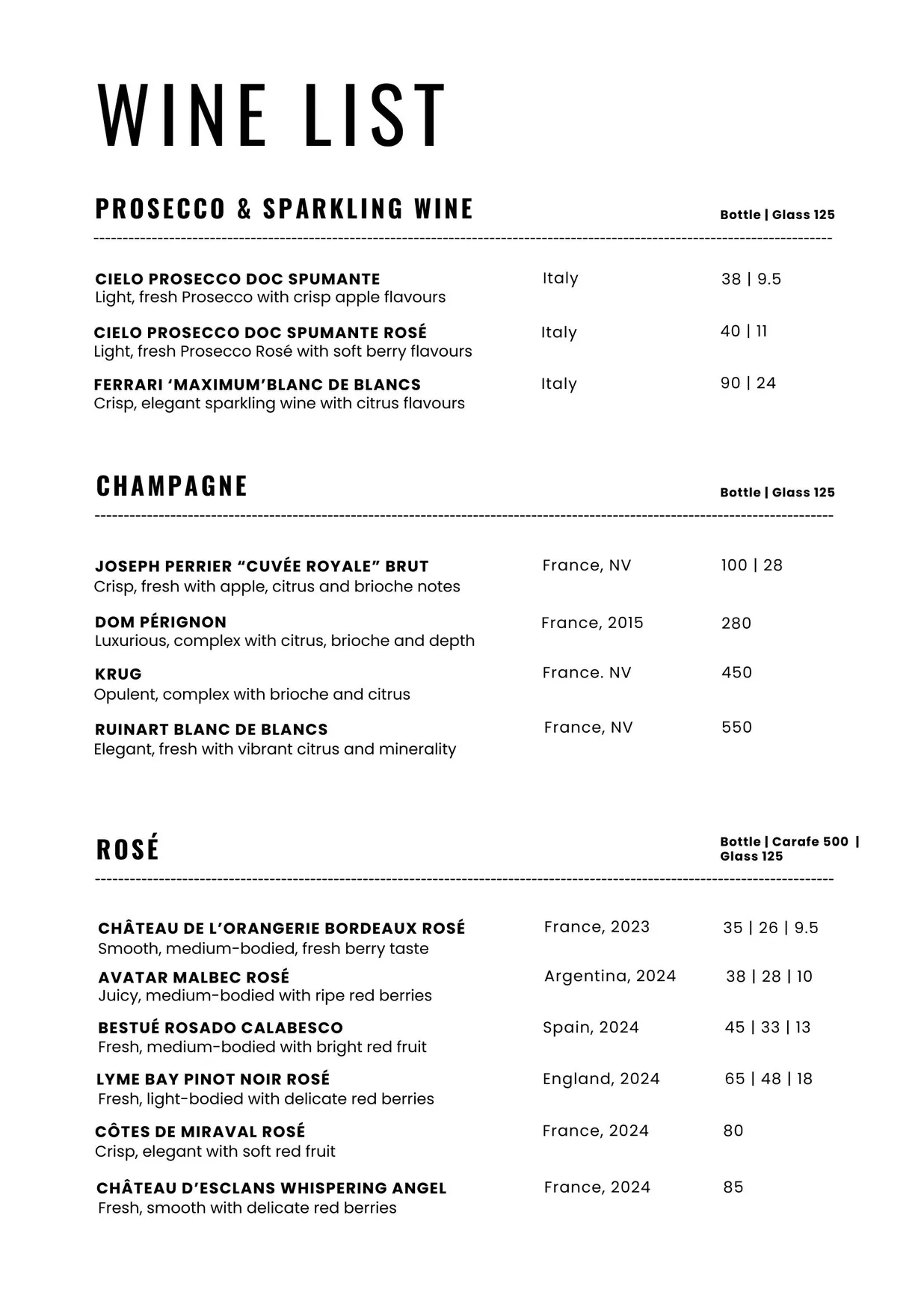 UVA Cantina menu, page 3
