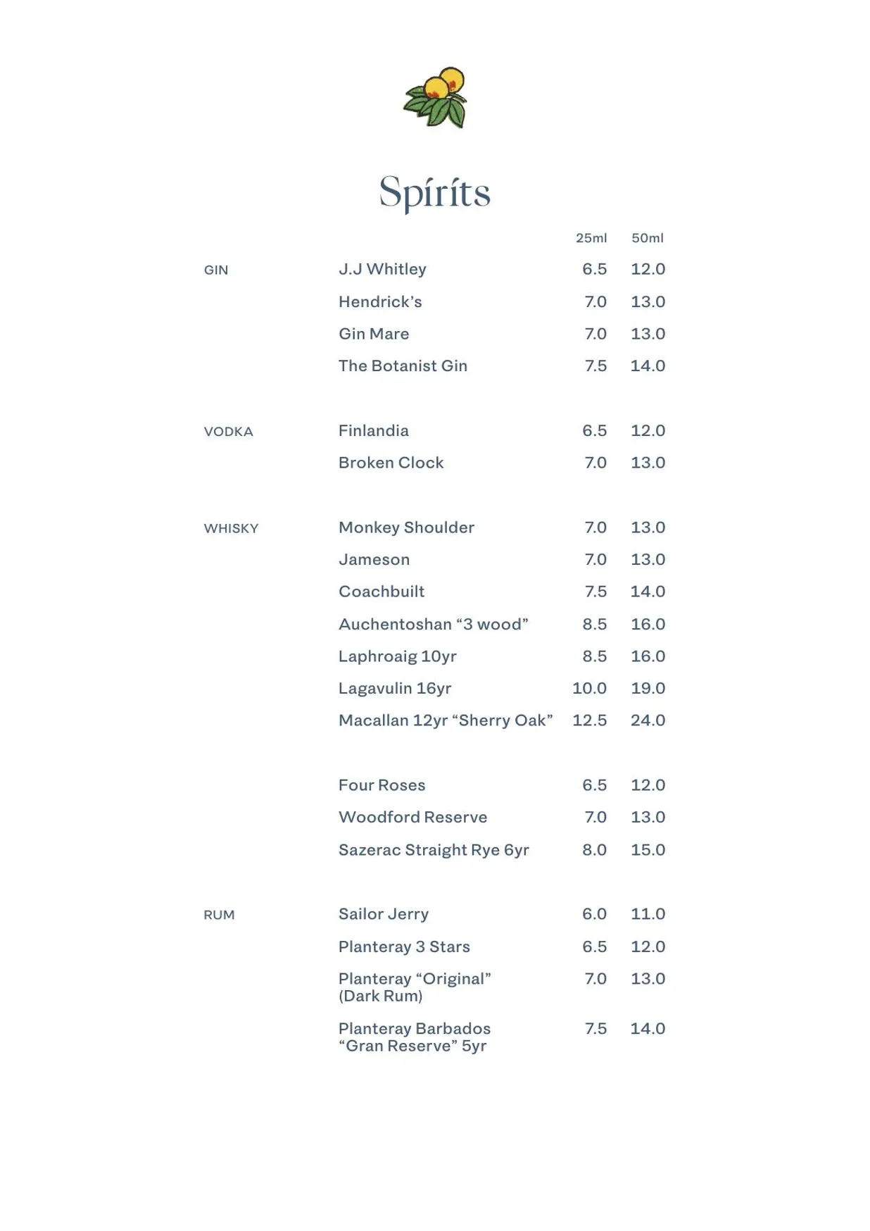 Brother Marcus Spitalfields menu, page 23