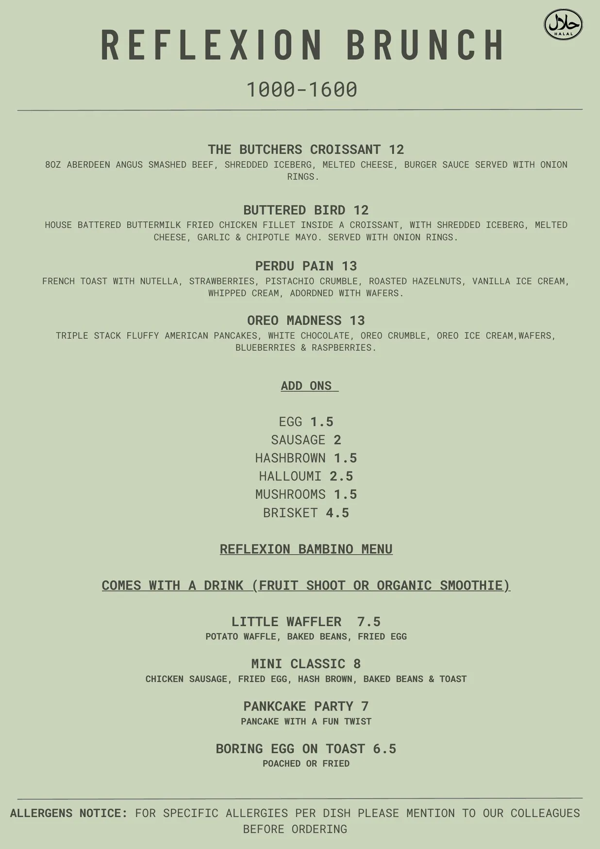 Reflexion menu, page 3