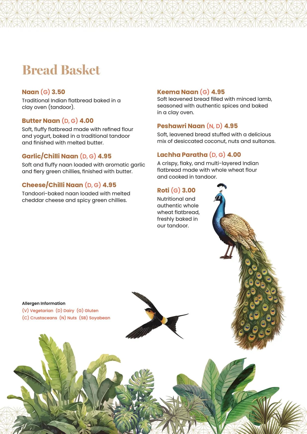 Reesa menu, page 7