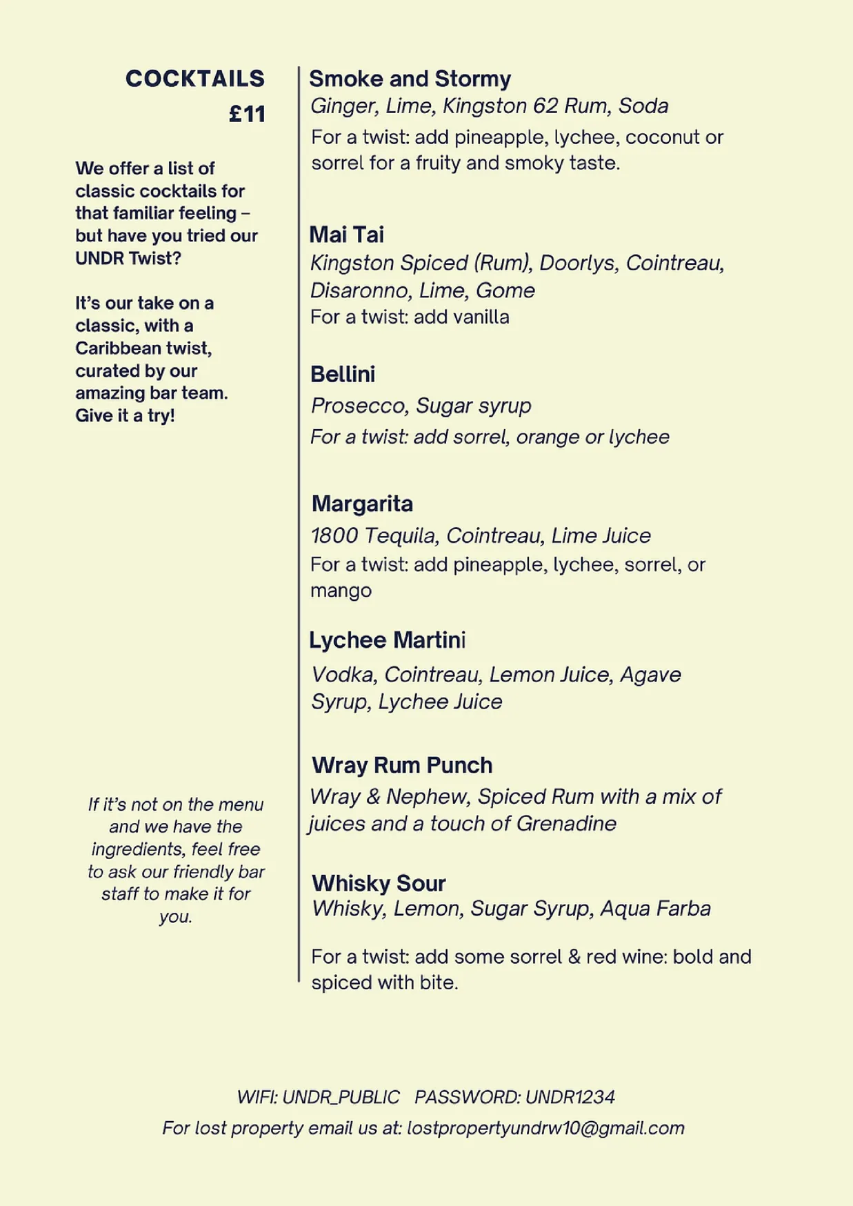 UNDR / HOUSE OF FLAVAZ menu, page 4