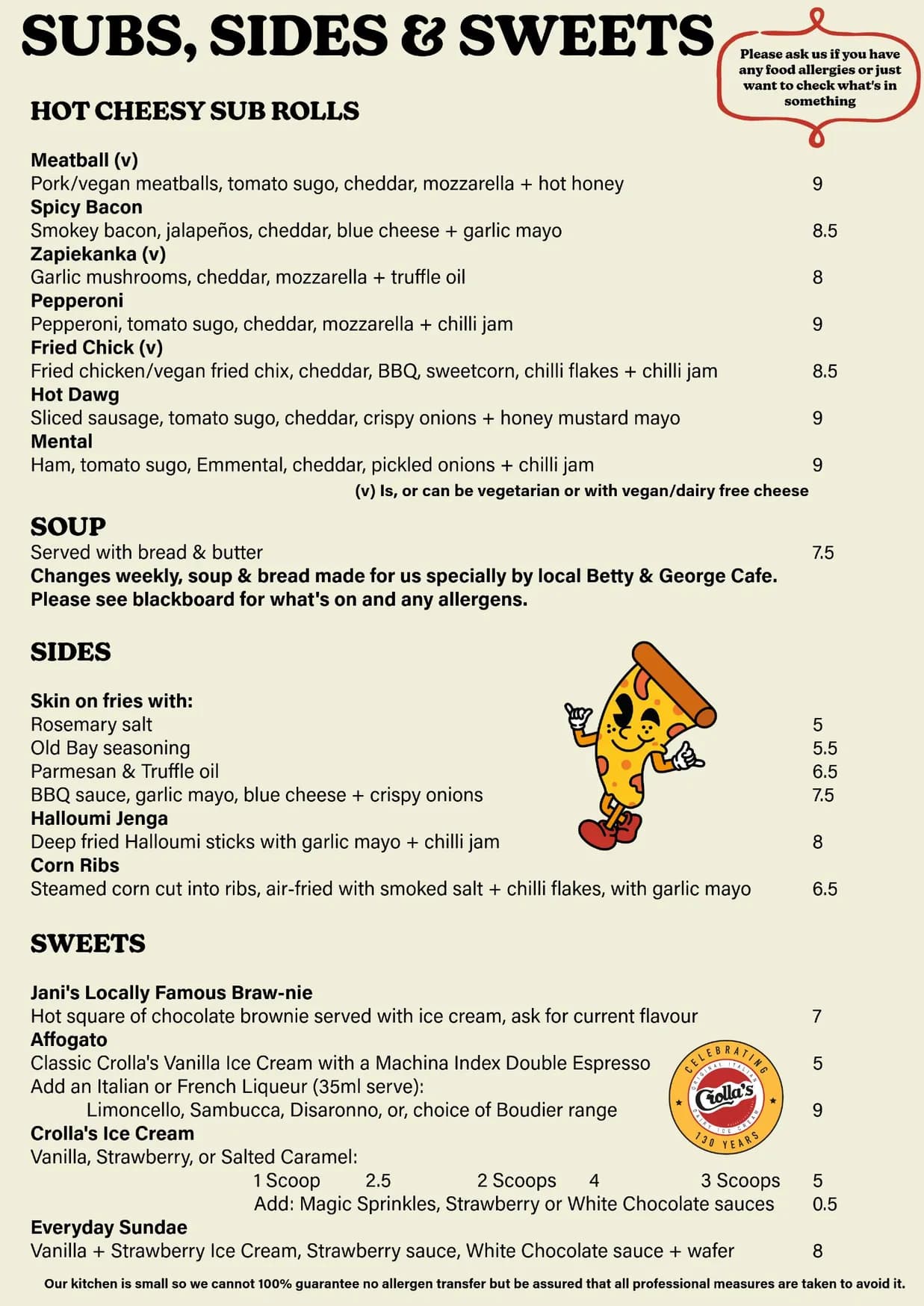 One Canon menu, page 1