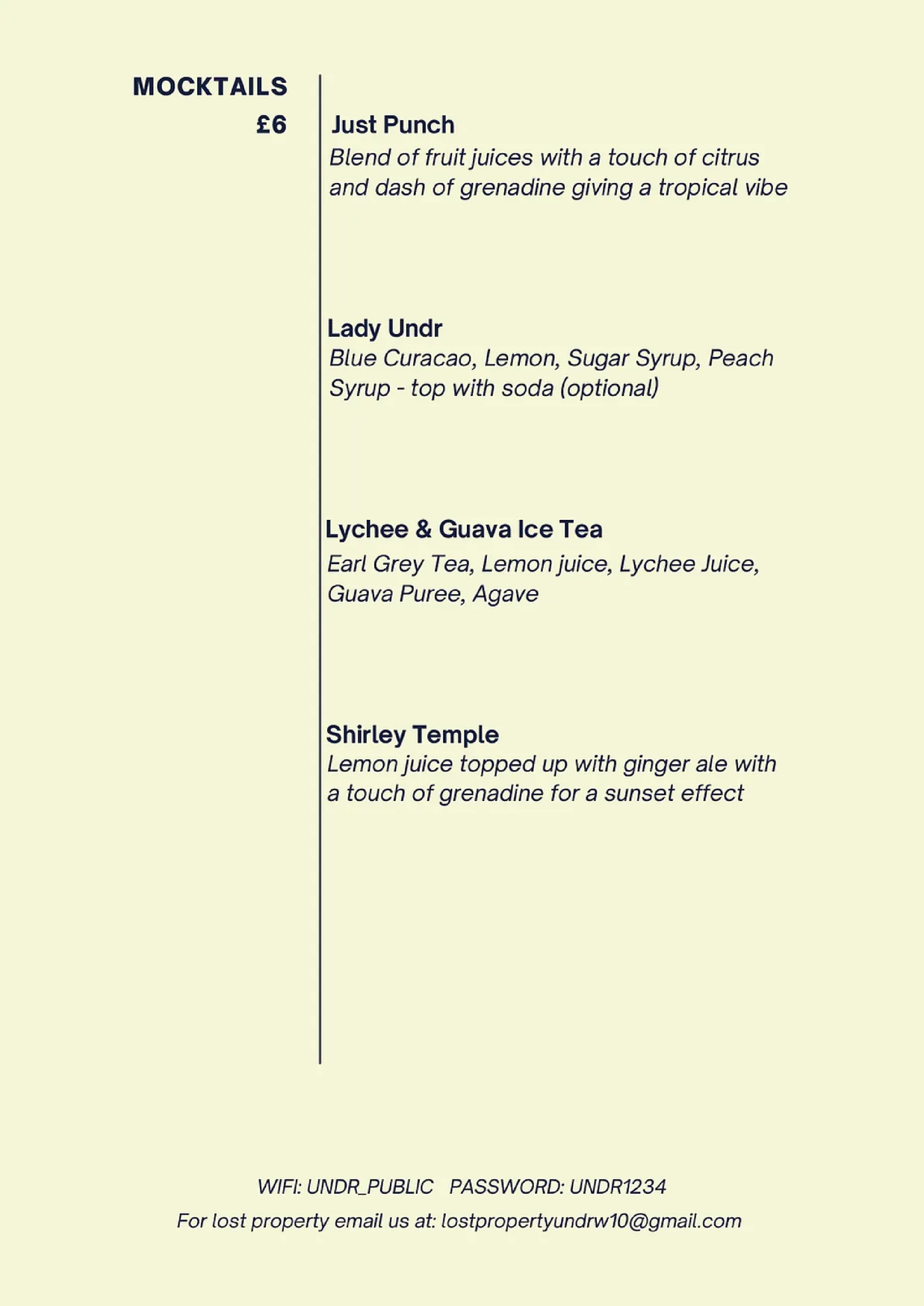 UNDR / HOUSE OF FLAVAZ menu, page 5