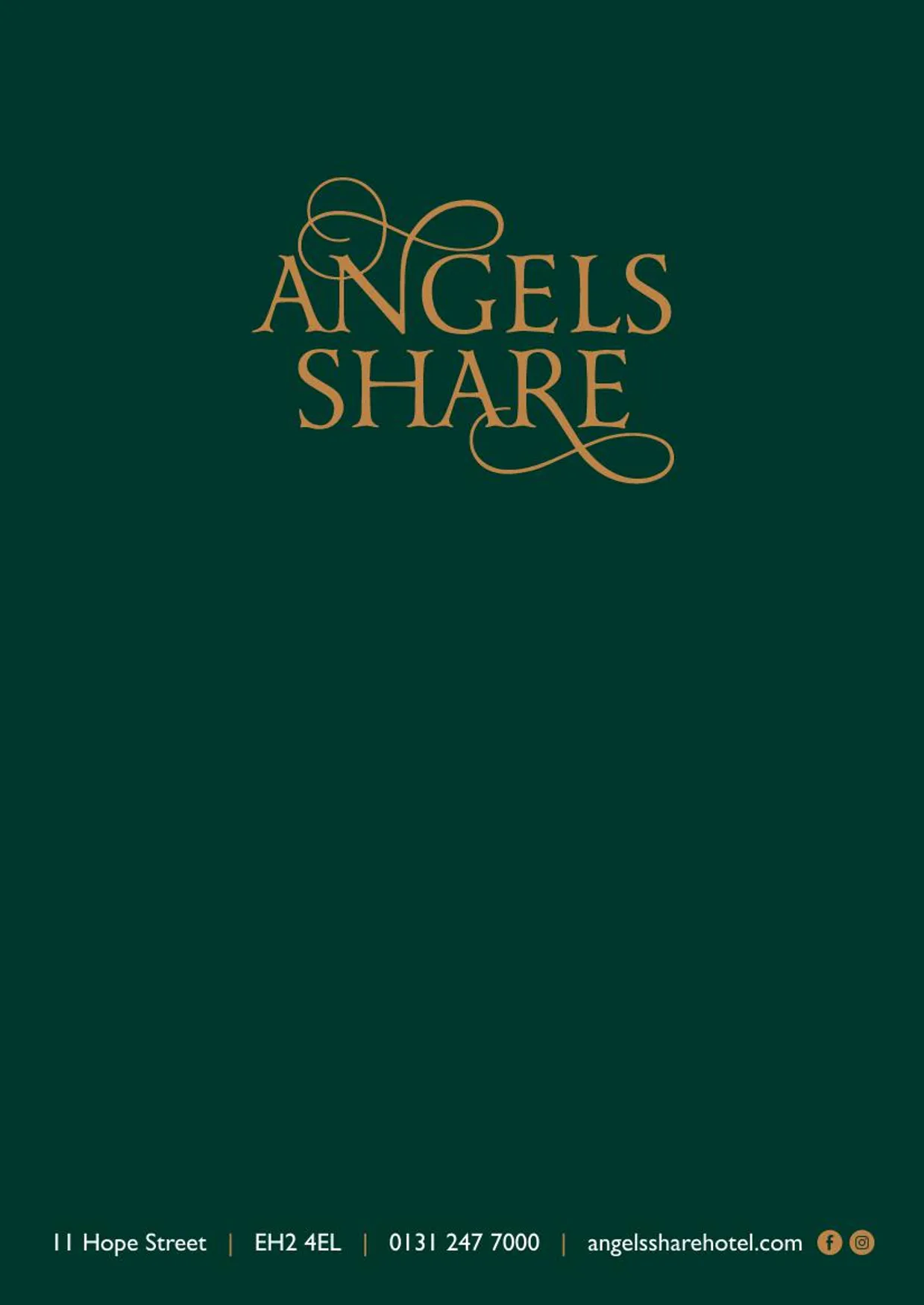 Angels Share menu, page 4
