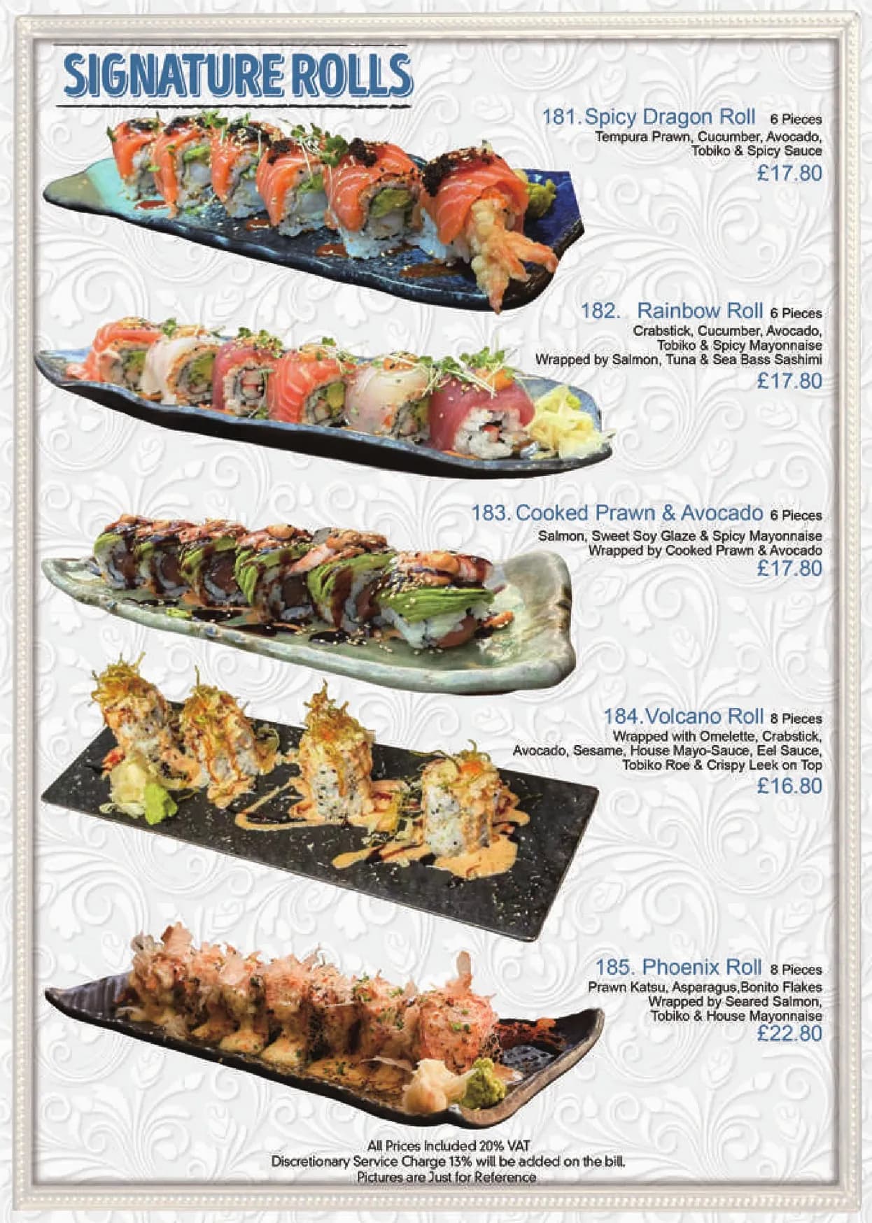 Nazuki Garden menu, page 10