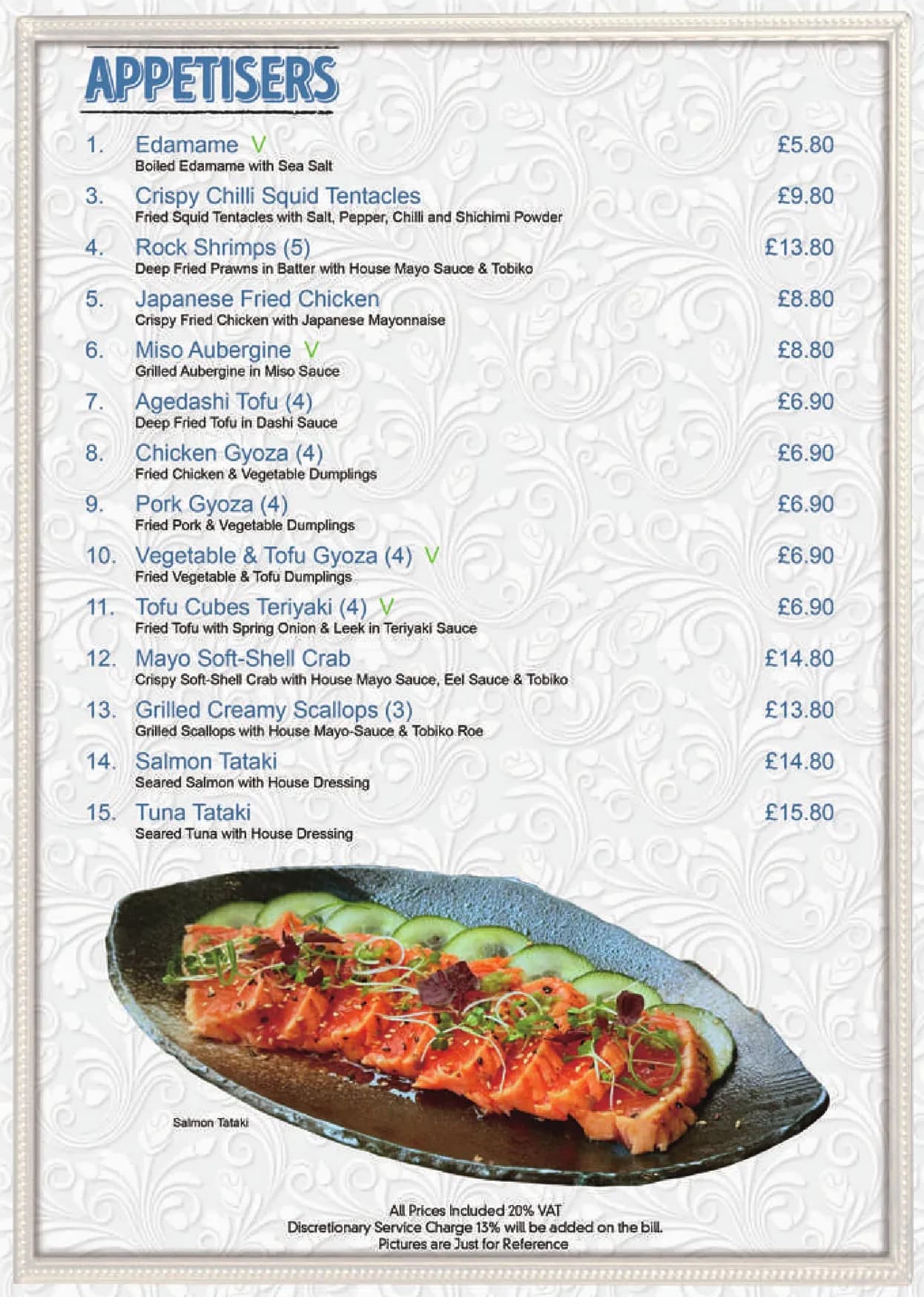 Nazuki Garden menu, page 2
