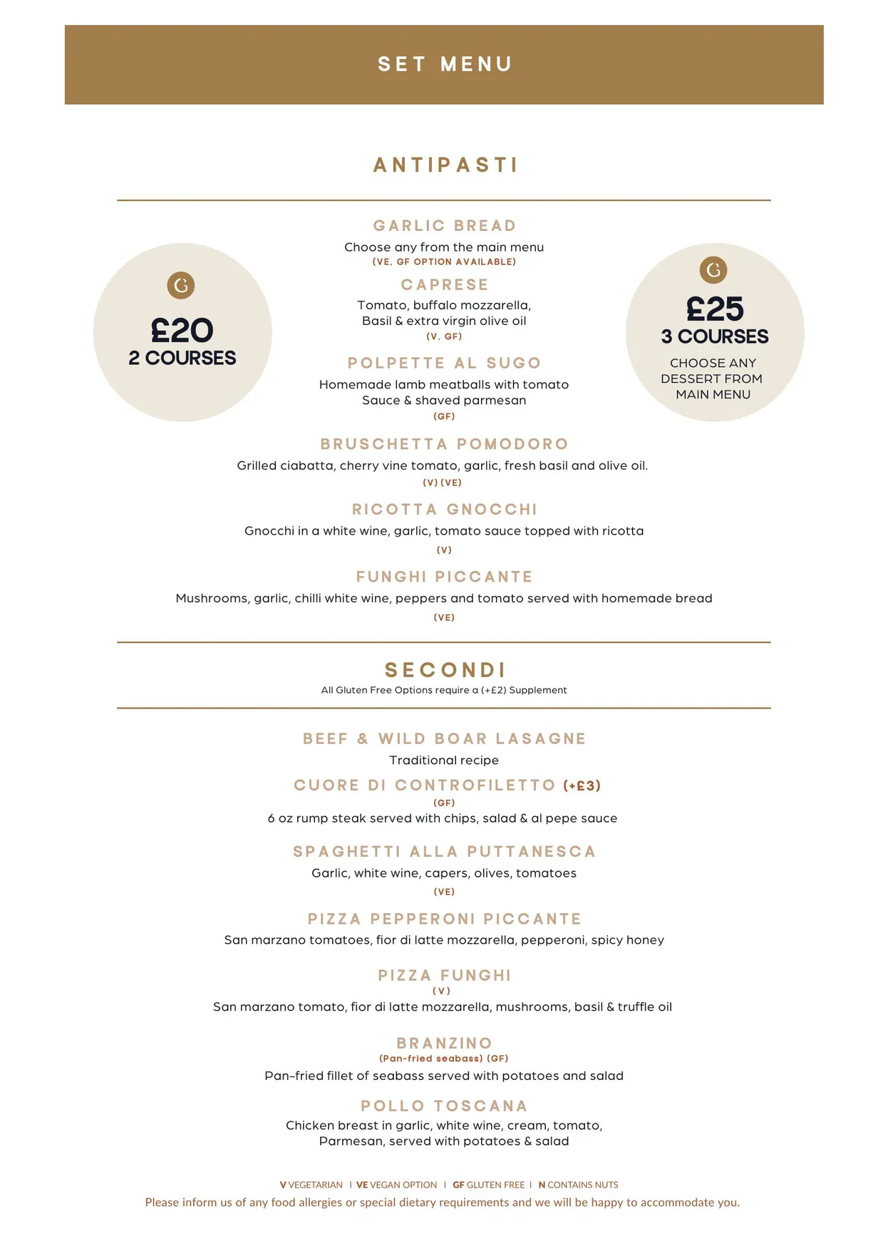 Grappa menu, page 13