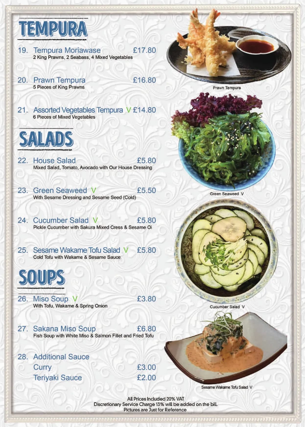 Nazuki Garden menu, page 3