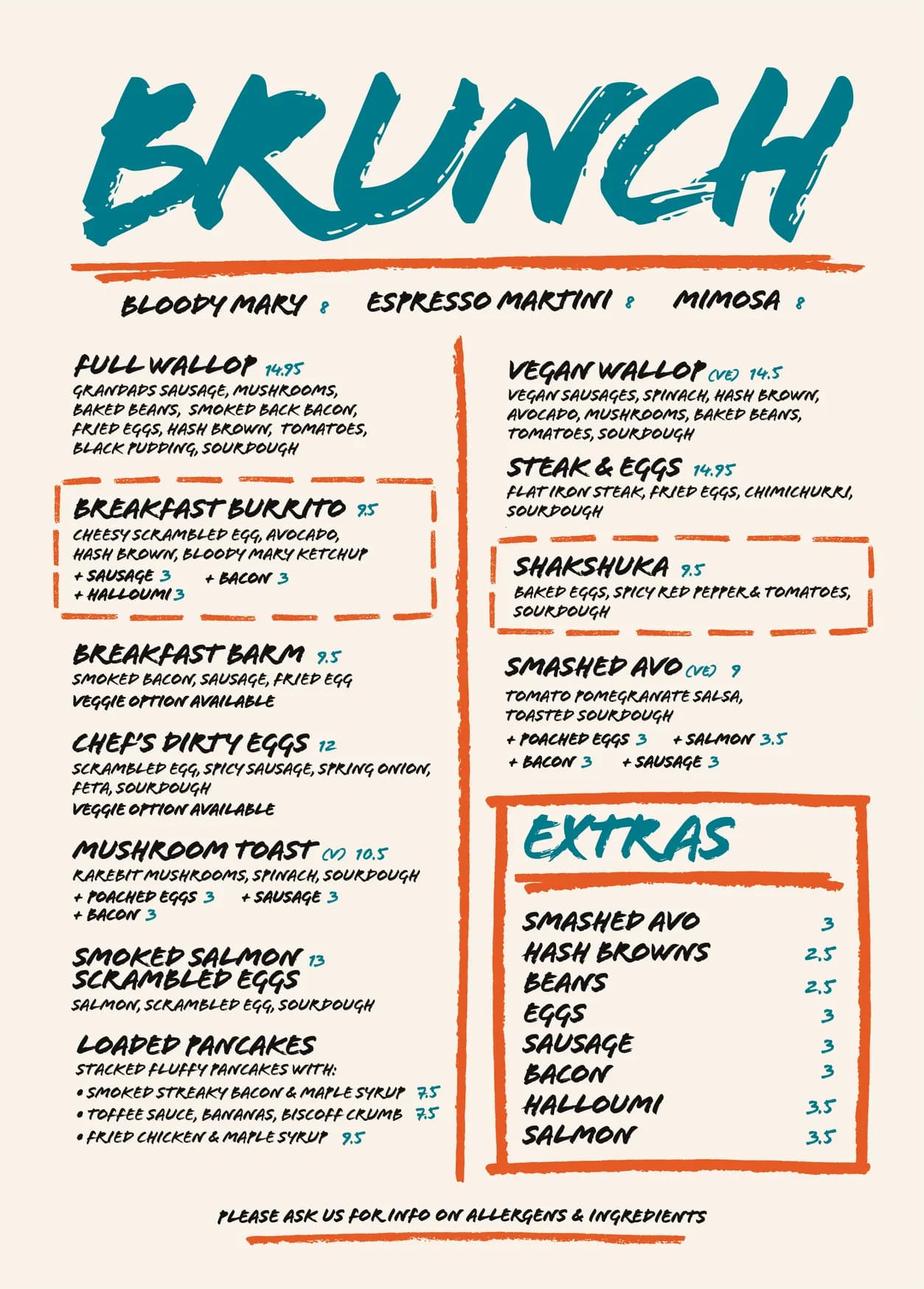 Wallop menu, page 2