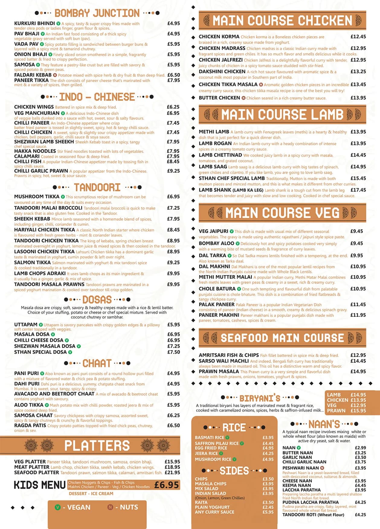 Sthan M1 menu, page 1