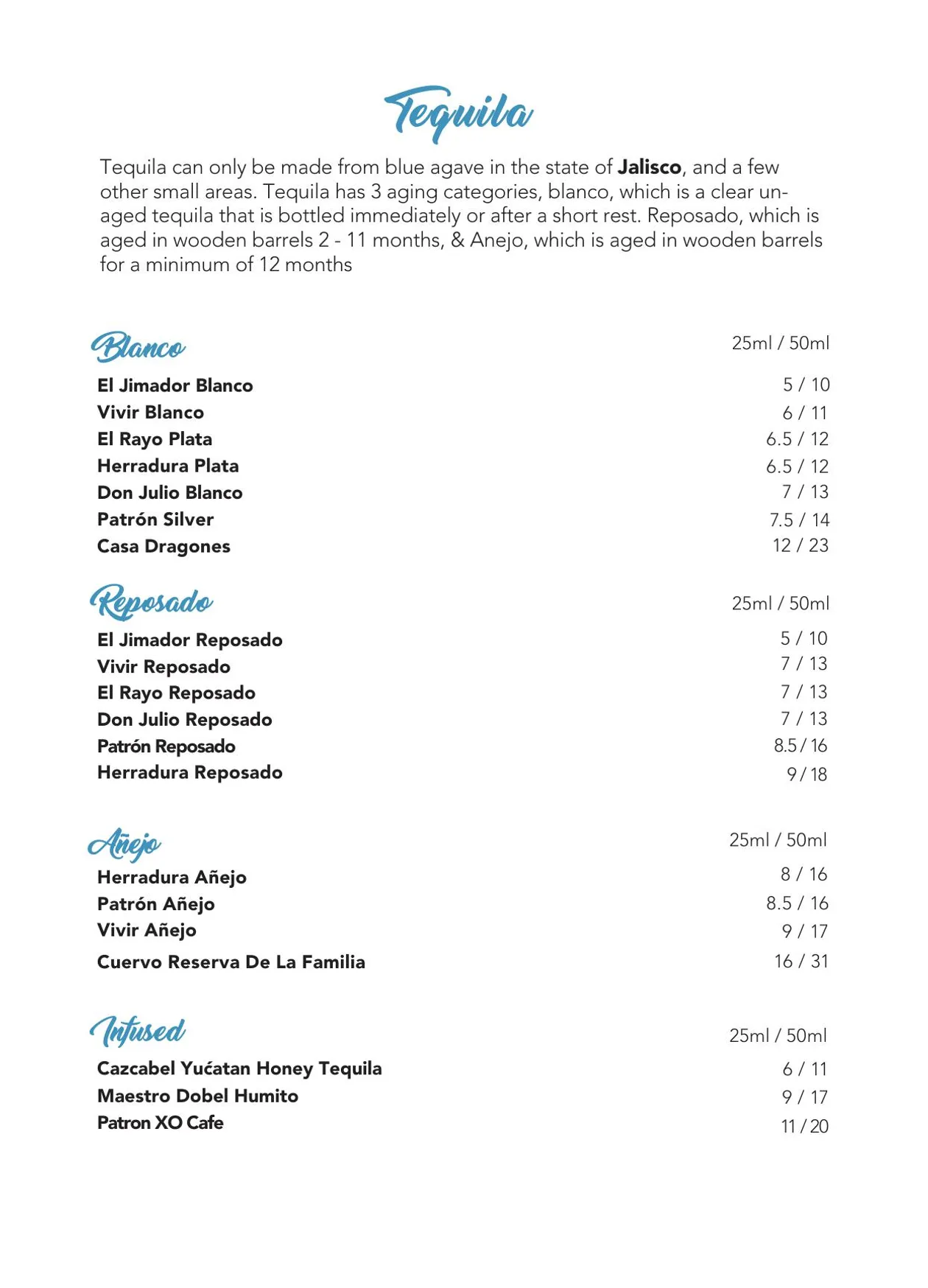 Santo Remedio menu, page 10