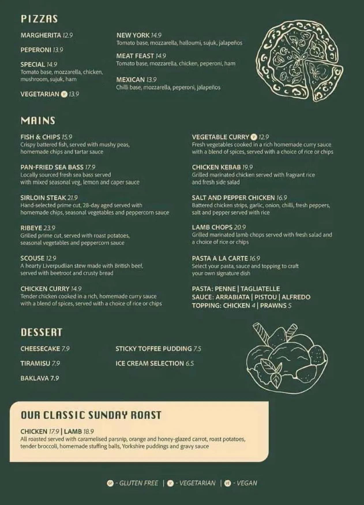 Times Square - Liverpool menu, page 2