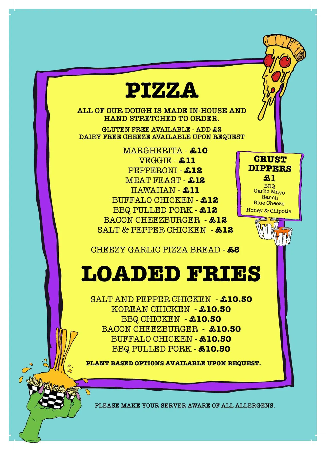 Golf Fang menu, page 2