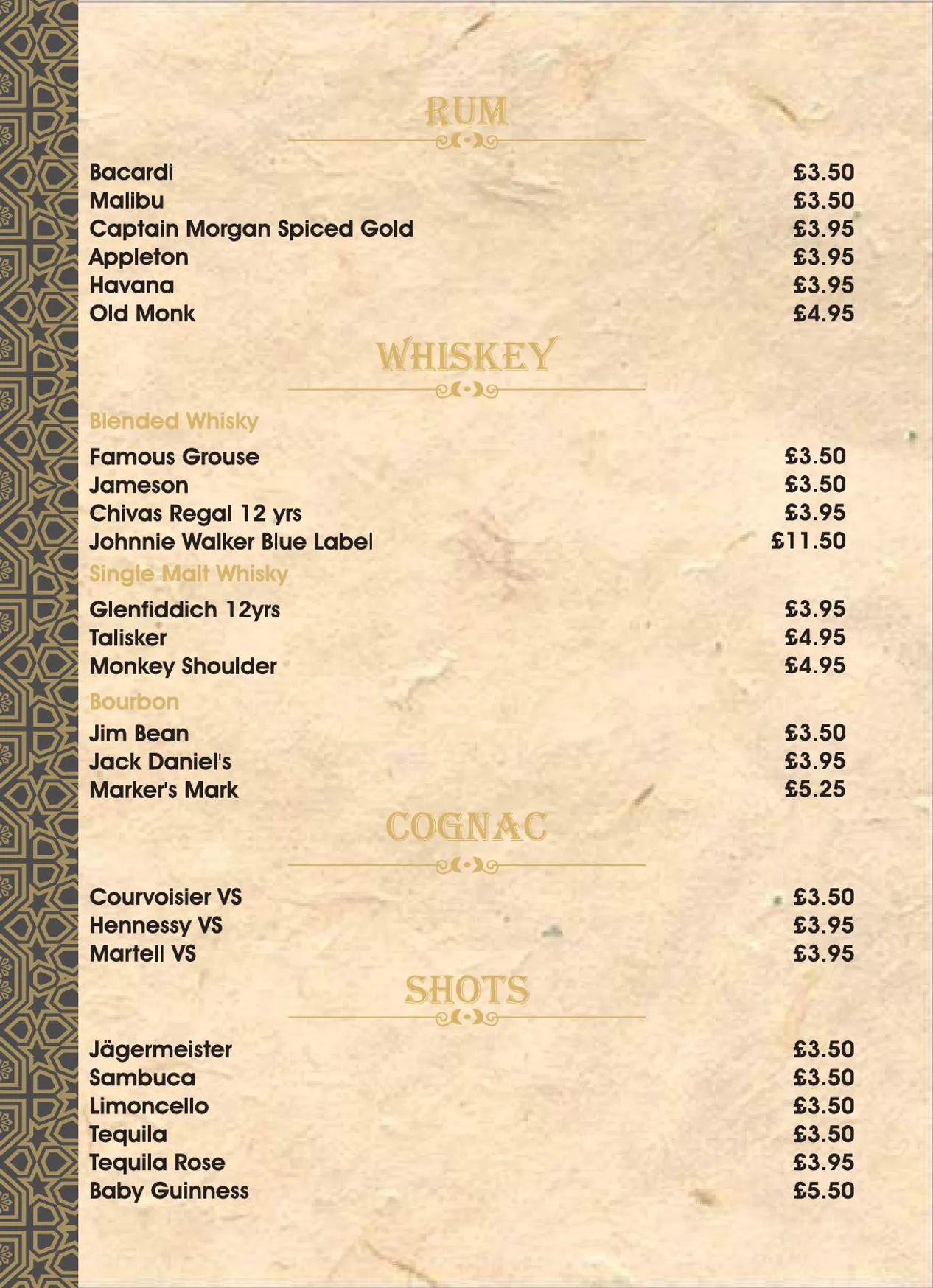 The Yak Nepalese & Indian Cuisine menu, page 19