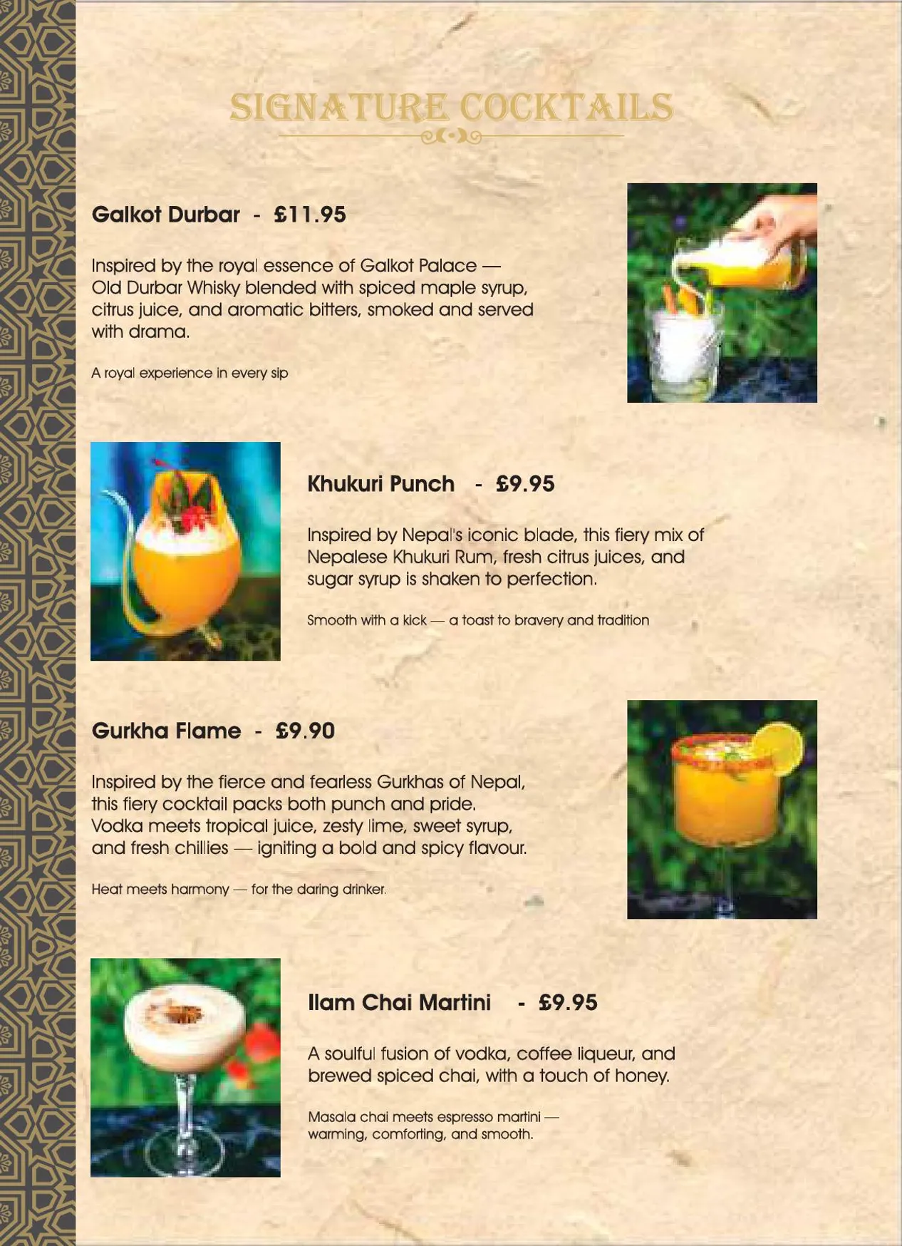 The Yak Nepalese & Indian Cuisine menu, page 11