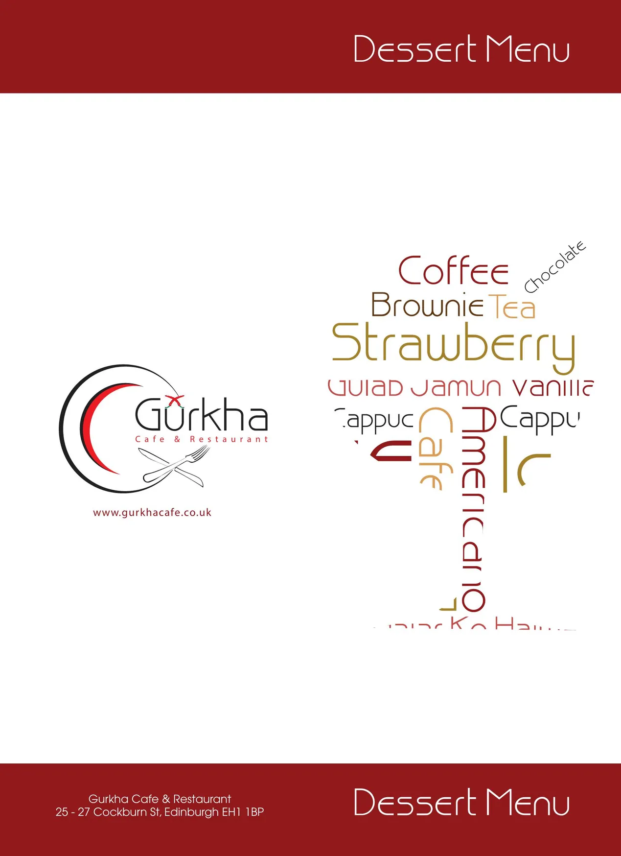 Gurkha Cafe & Restaurant menu, page 4
