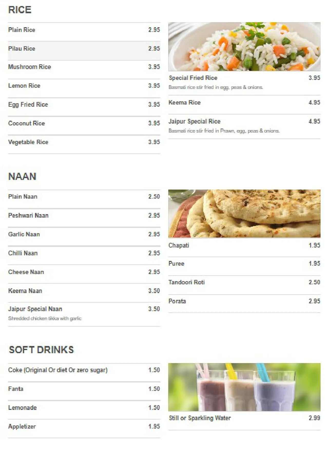 Jaipur of Chigwell menu, page 11