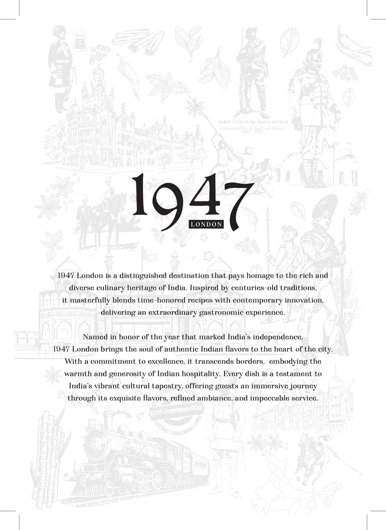 1947 London menu, page 5