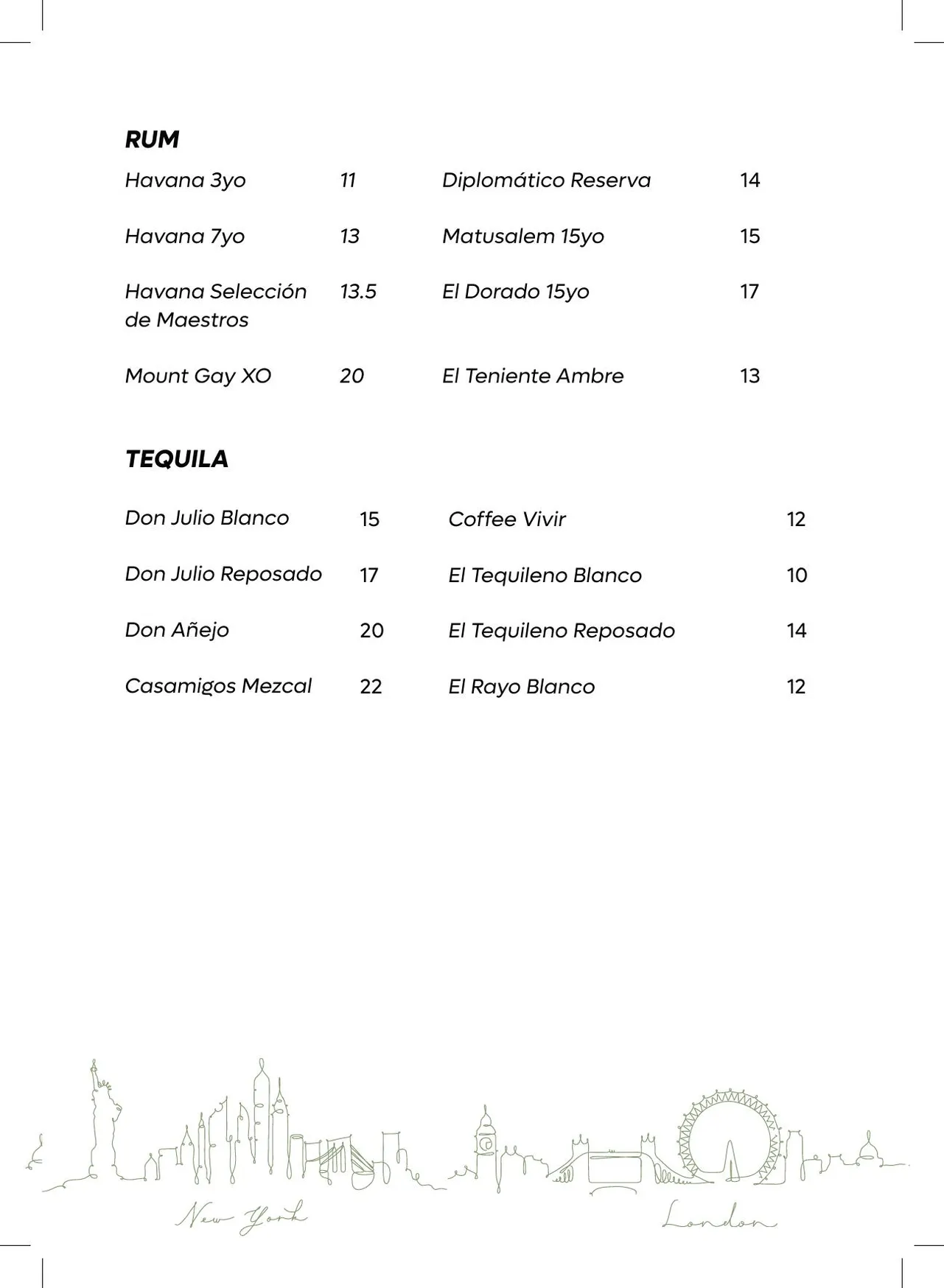 NYnLON menu, page 37